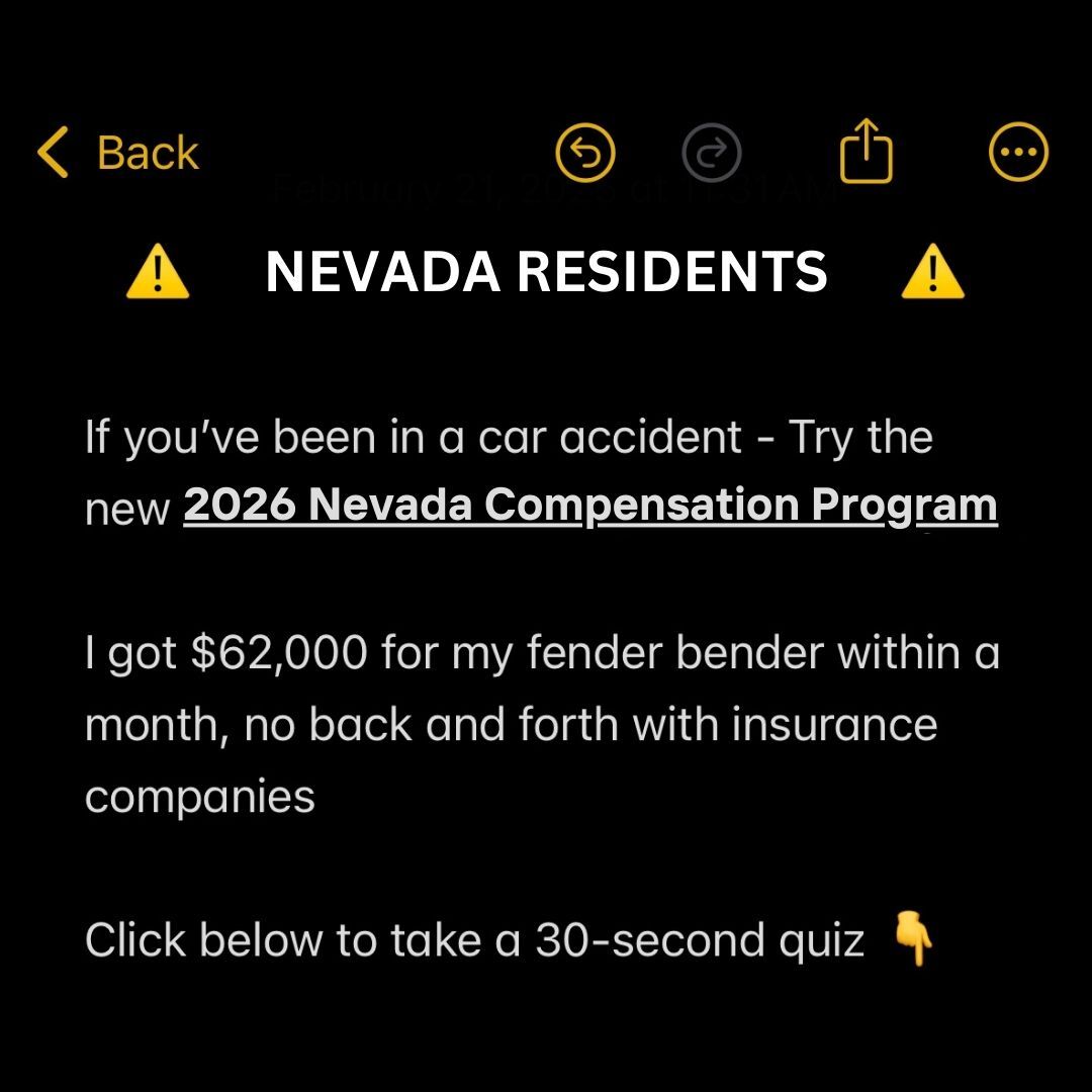 National Injury Support Facebook ad: Major Compensation in Nevada!