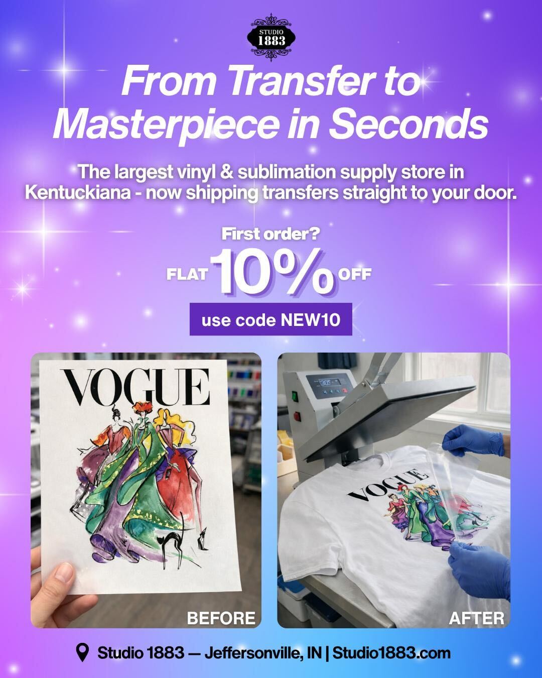 Studio 1883 Facebook ad
