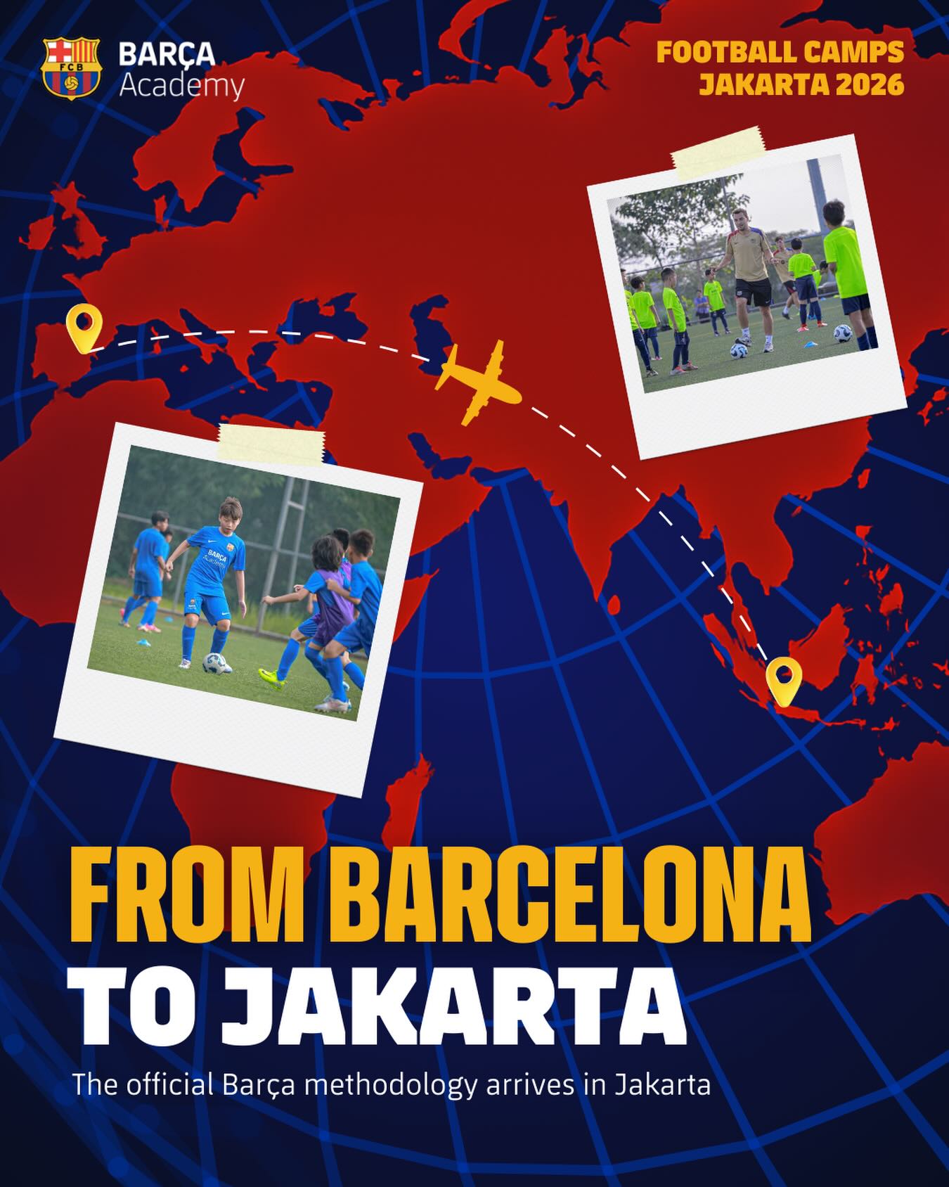 Talenta Group Facebook ad: From Barcelona to Jakarta.