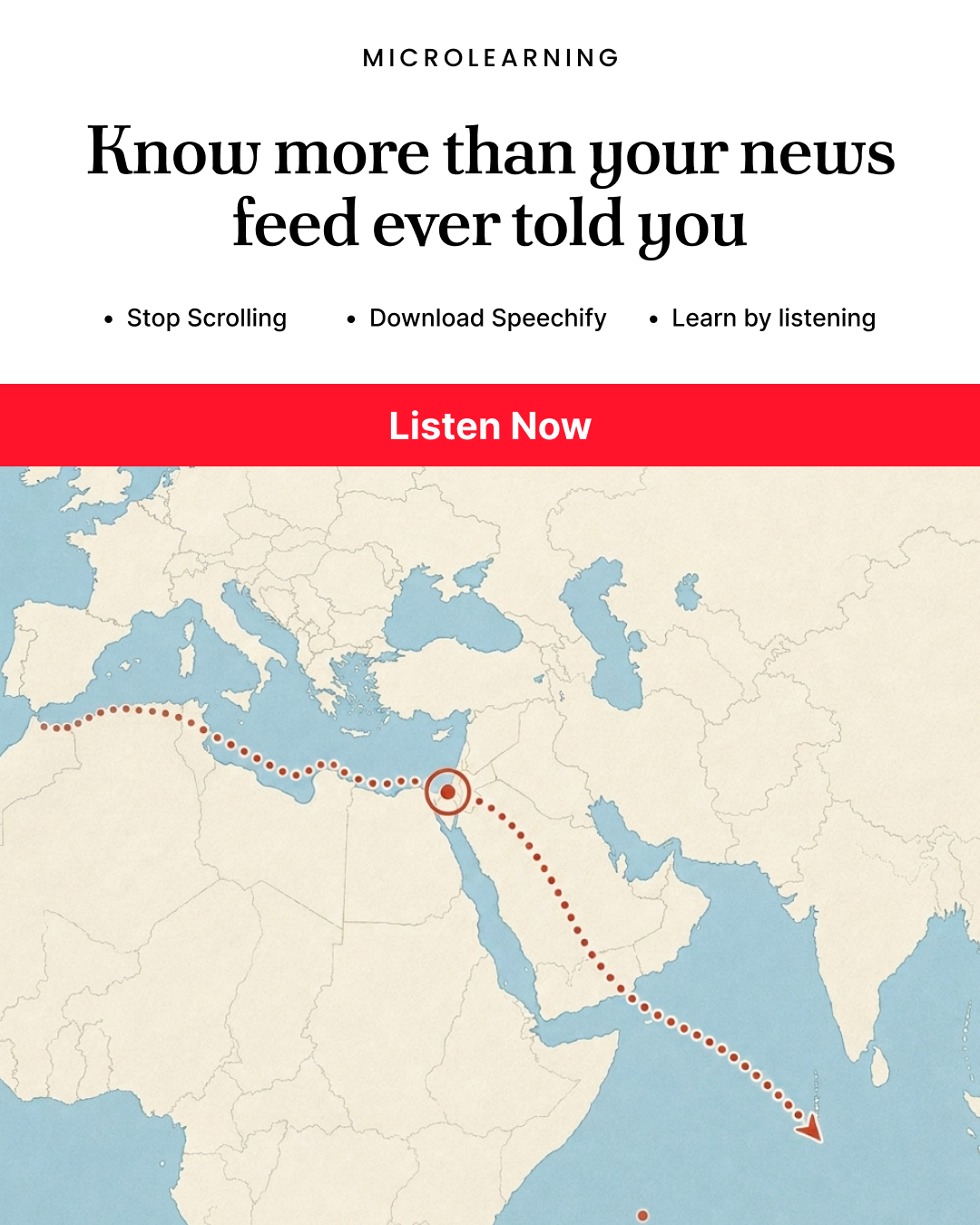 Speechify Facebook ad