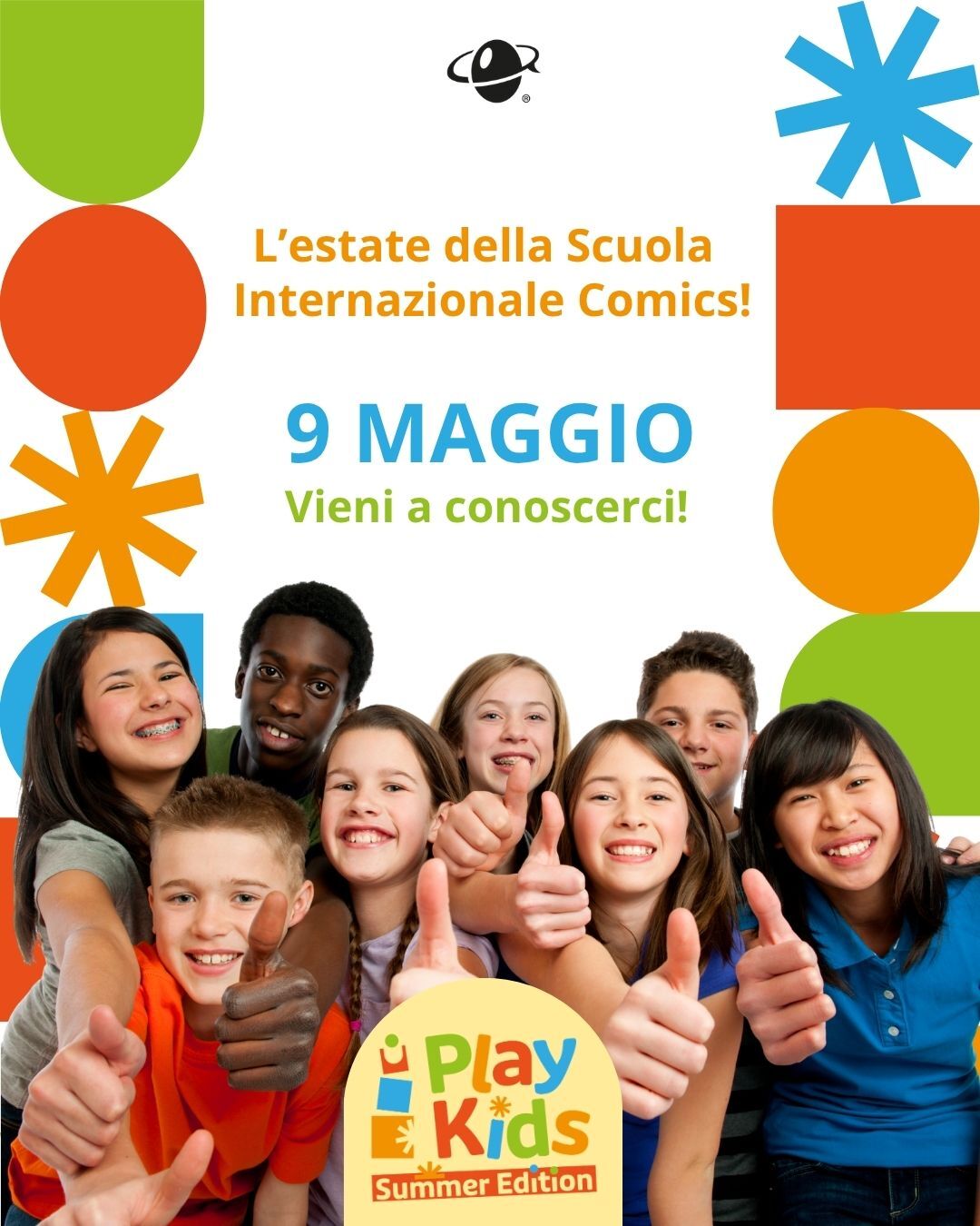 Scuola Internazionale di Comics di Roma Facebook ad: Nasce PLAY KIDS: Creatività, Gioco e Crescita