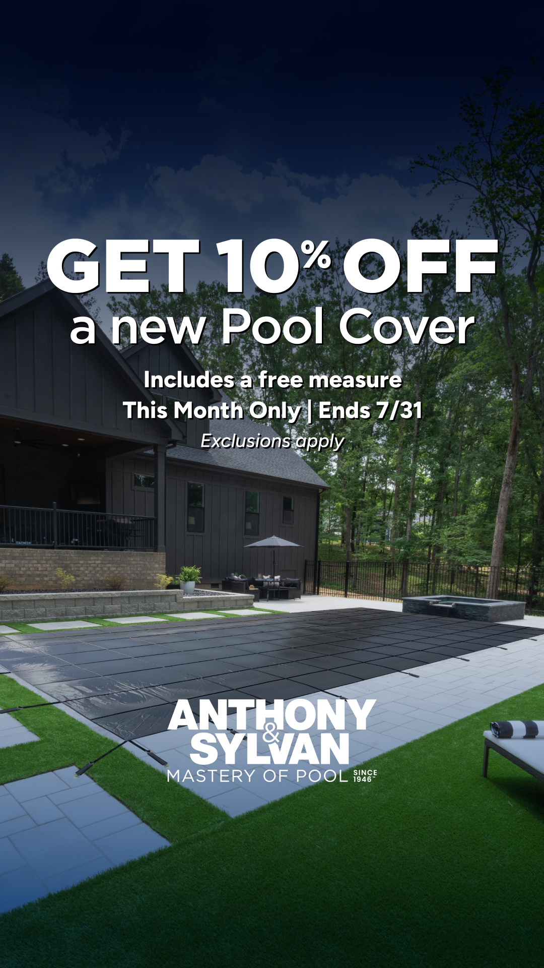 Anthony & Sylvan Pools Facebook ad