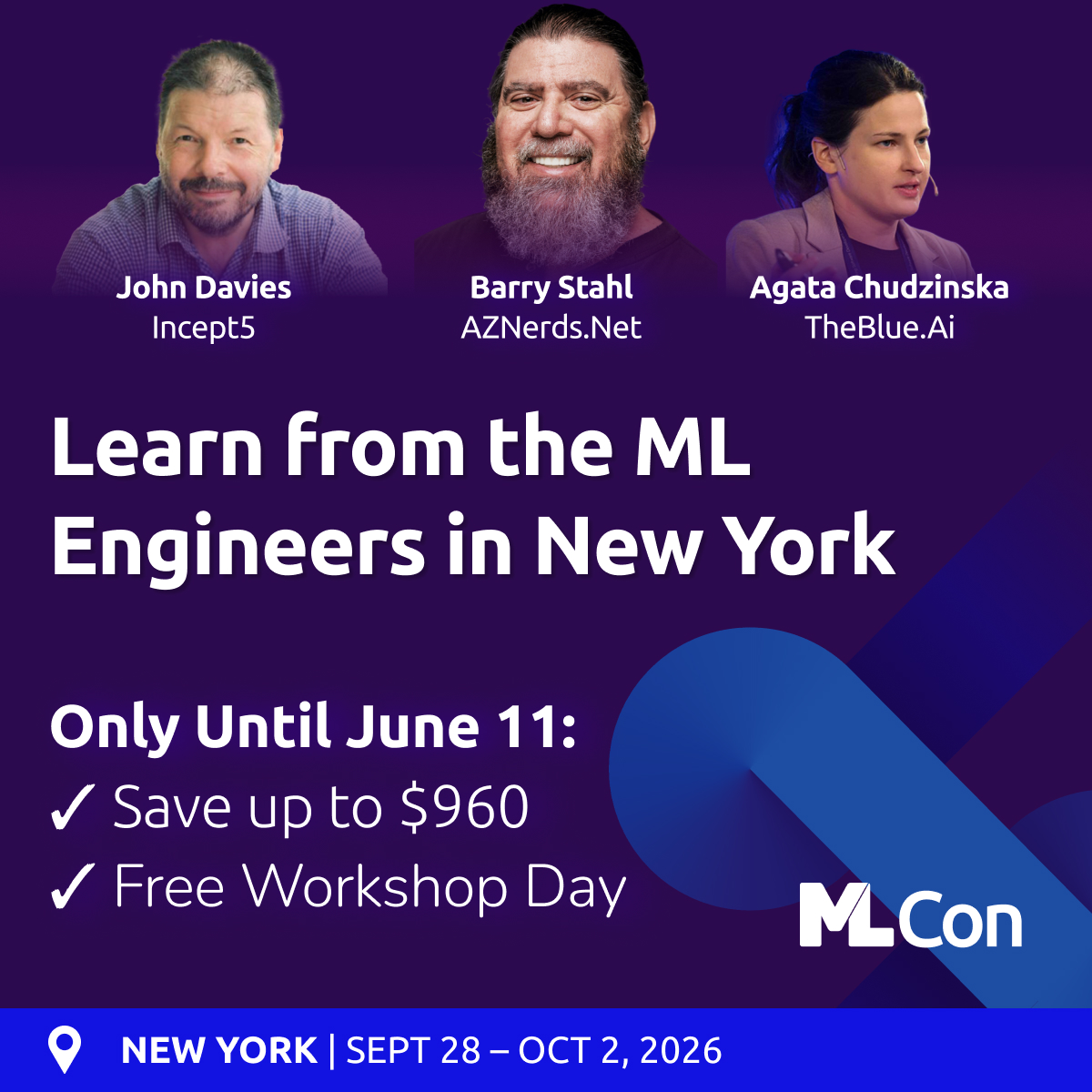 ML Conference Facebook ad