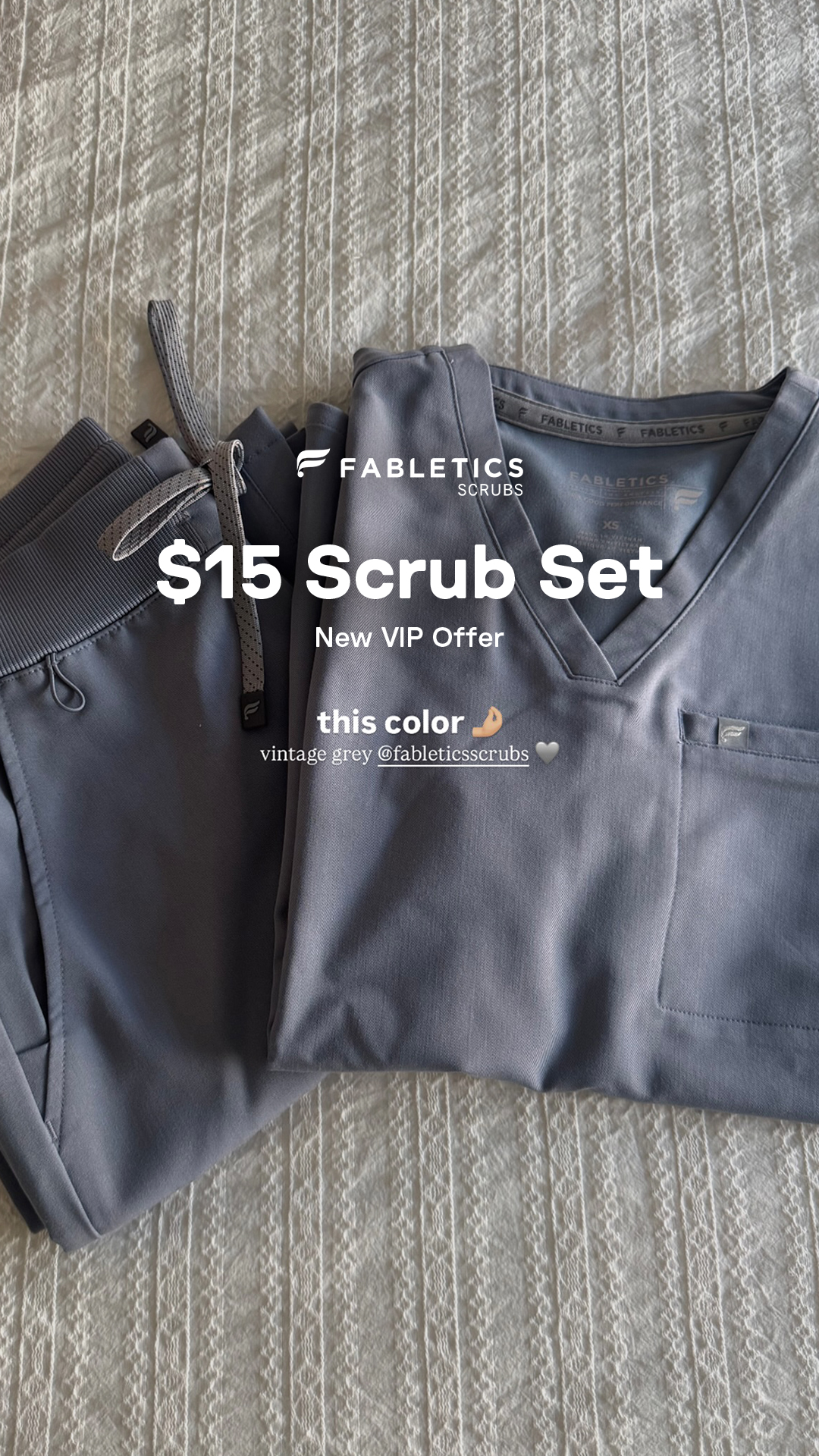 Fabletics Scrubs Facebook ad