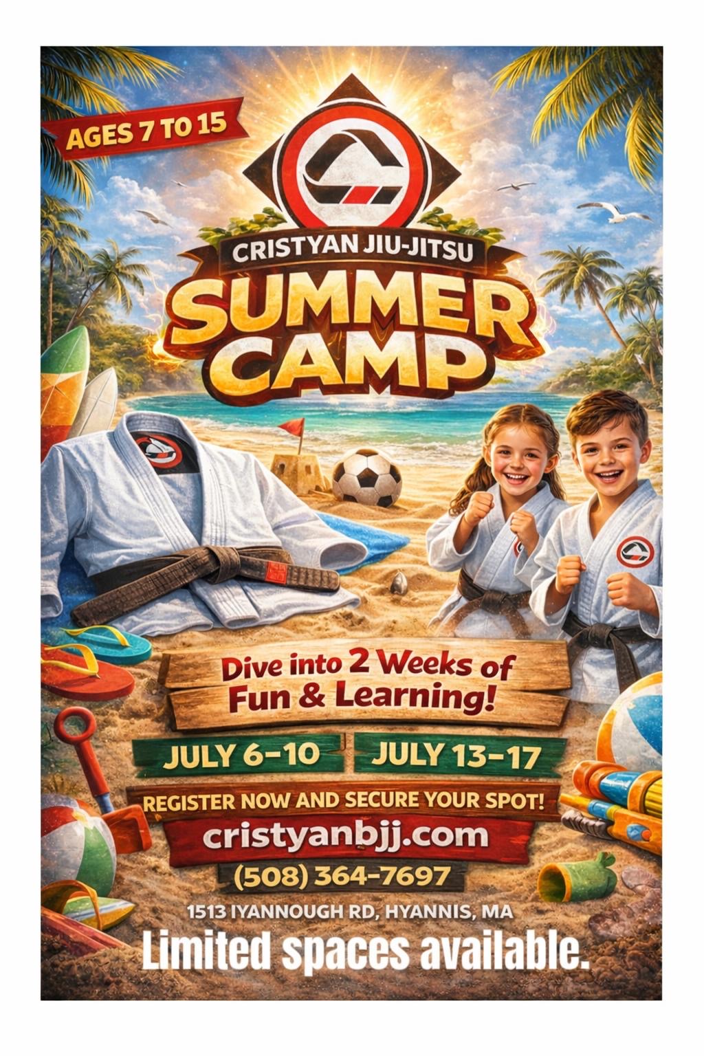 Cristyan Jiu-Jitsu Academy Facebook ad from Mar 25, 2026