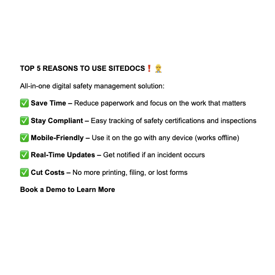 SiteDocs Facebook ad