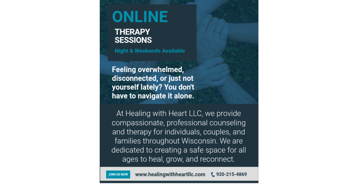 Healing with Heart LLC Facebook ad from Feb 4, 2026