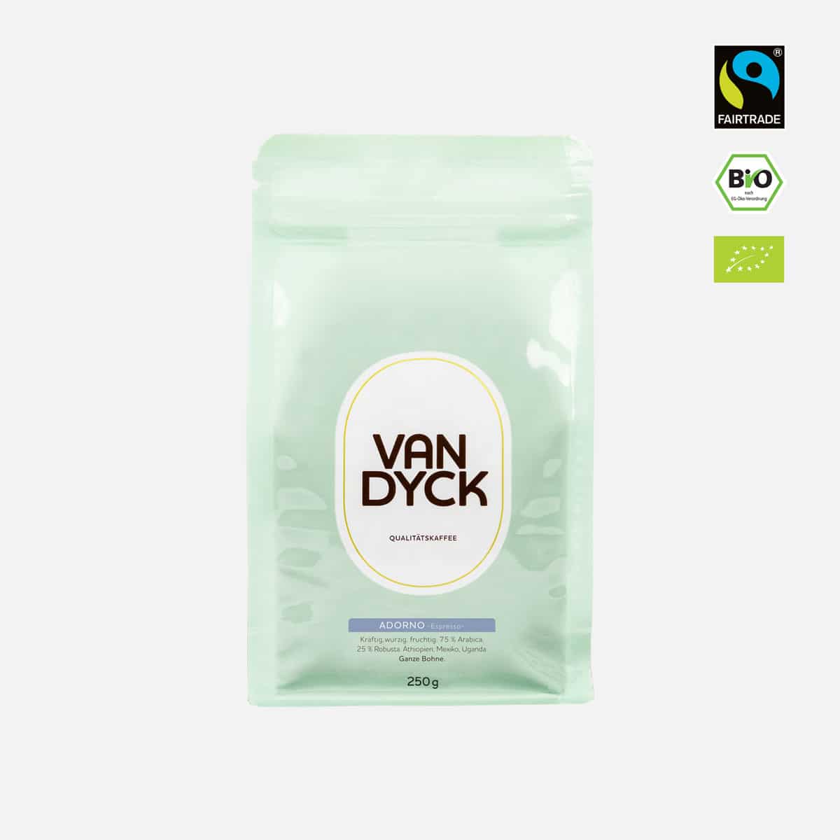 Van Dyck Rösterei Facebook ad: Specialty Coffee. Bio, fair, lecker.