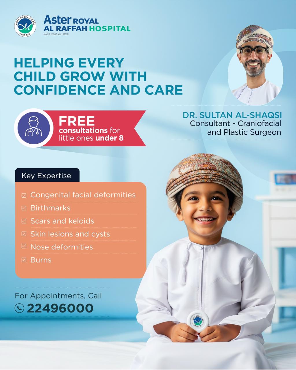 Aster Al Raffah Hospitals & Clinics Oman Facebook ad