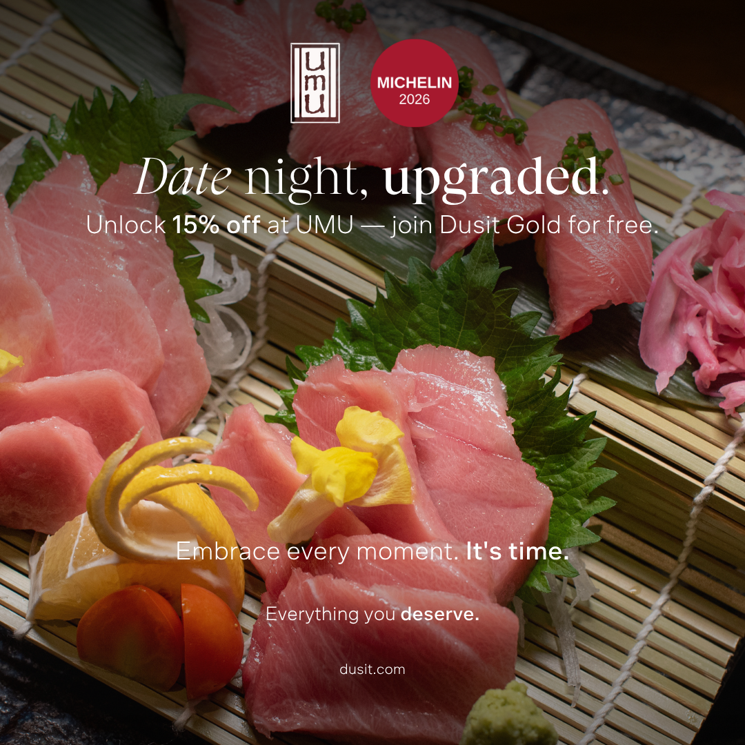 Dusit Thani Manila Facebook ad: 15% Off Your Next UMU Experience