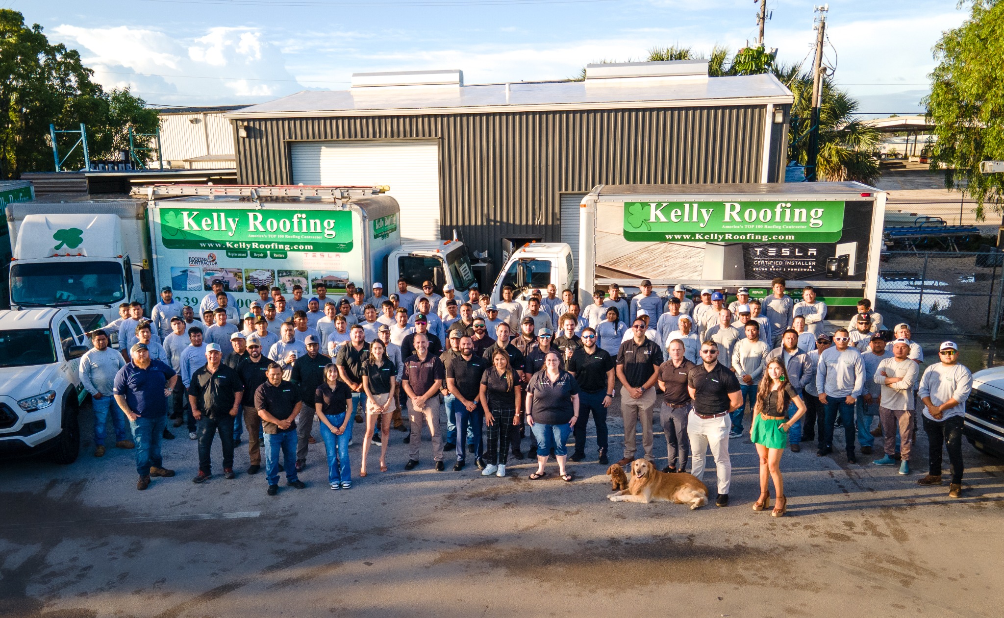Kelly Roofing Facebook ad
