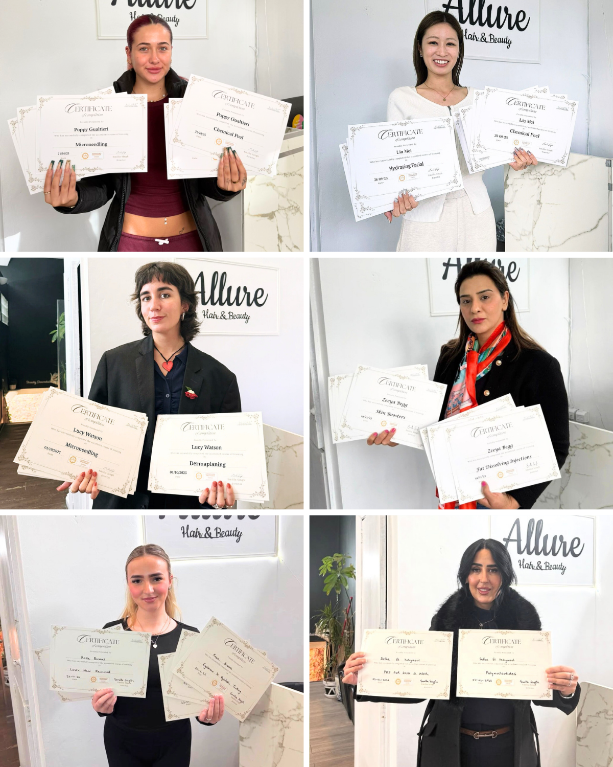 Allure Training Academy Facebook ad