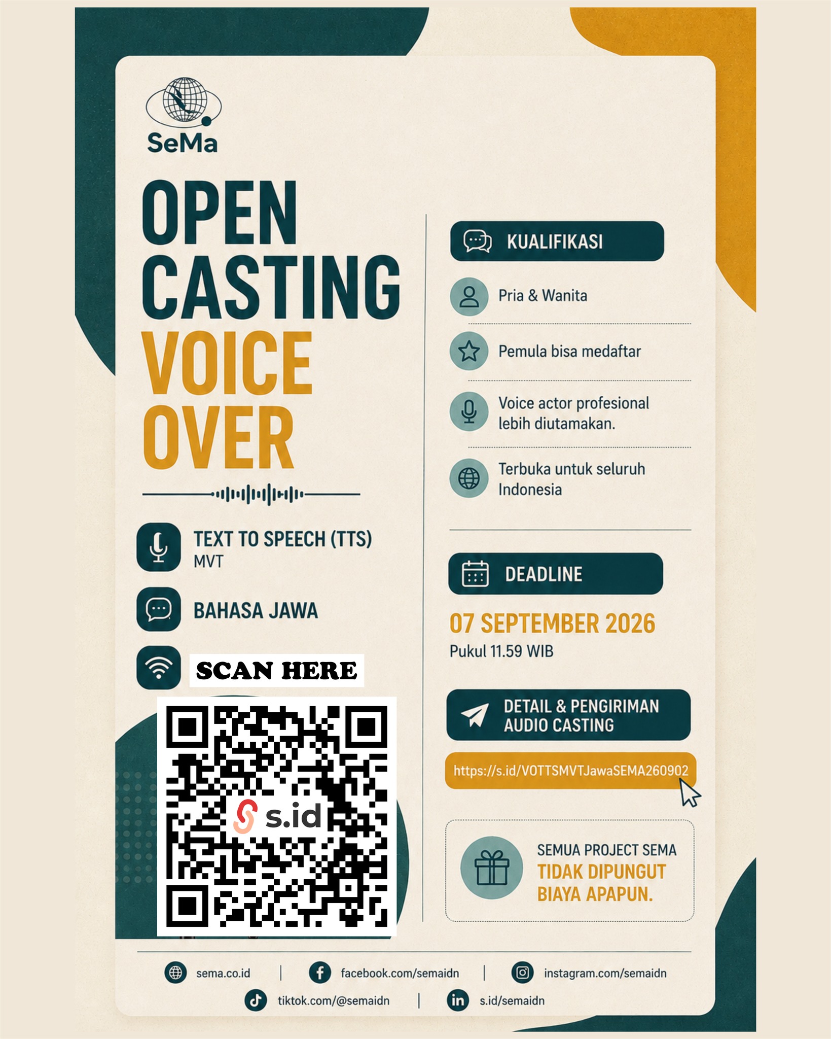PT Sema Information Technology Services Facebook ad: VOTTSMVTJawaSEMA260902