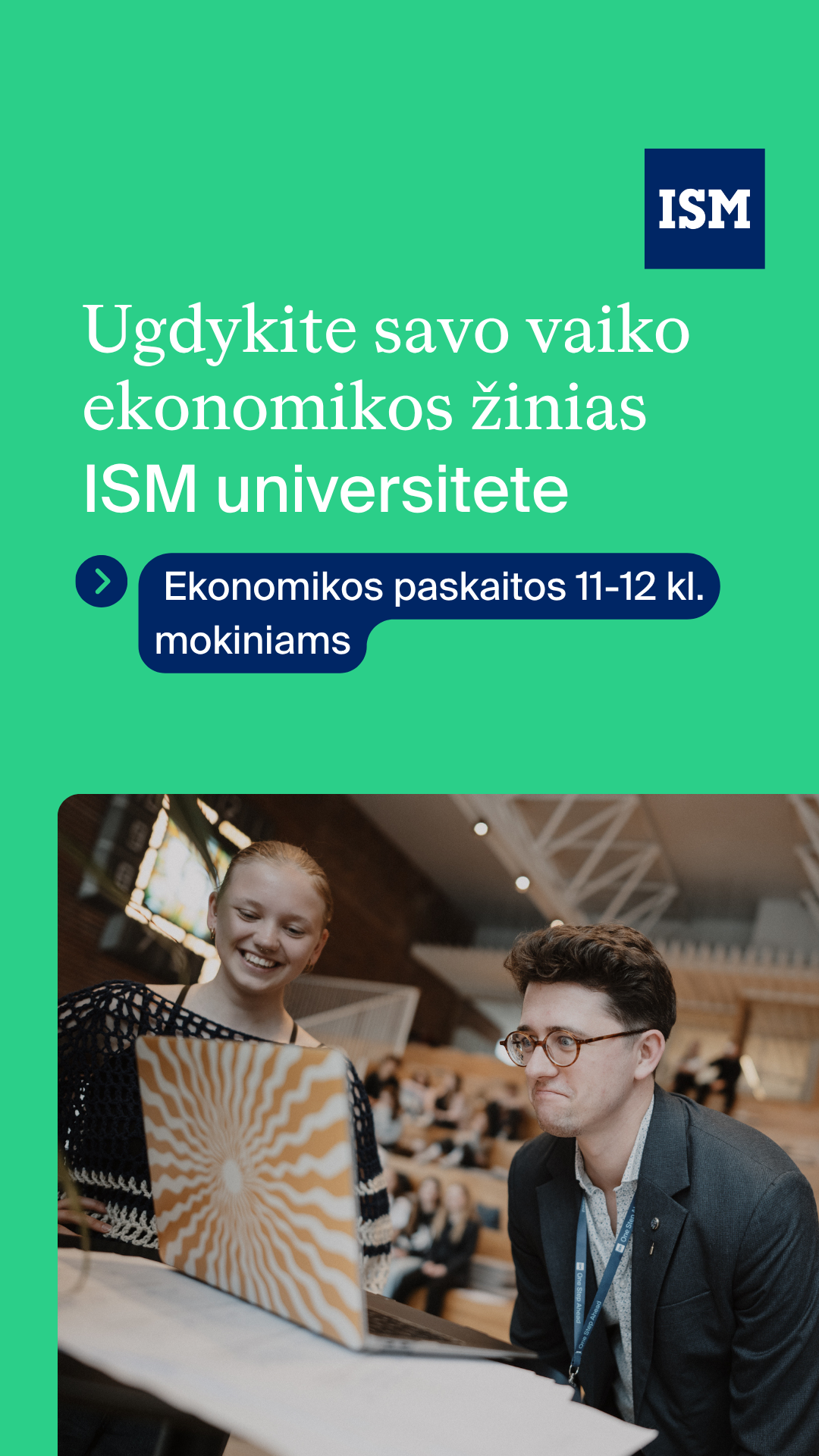 ISM University of Management and Economics Facebook ad