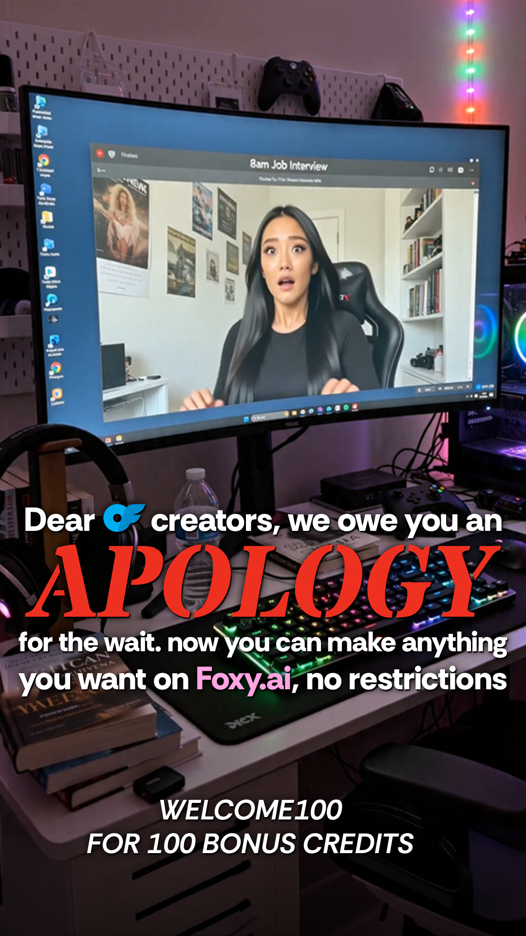 Foxy.ai Facebook ad