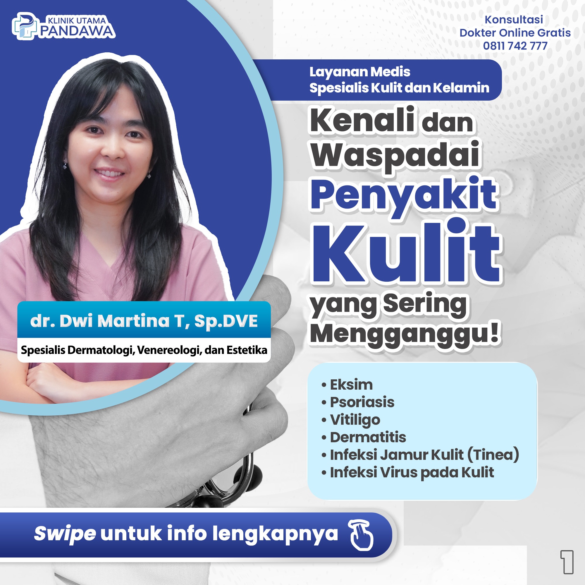 Klinik Utama Pandawa Jakarta Facebook ad: Gatal, kemerahan, atau kulit mengelupas?