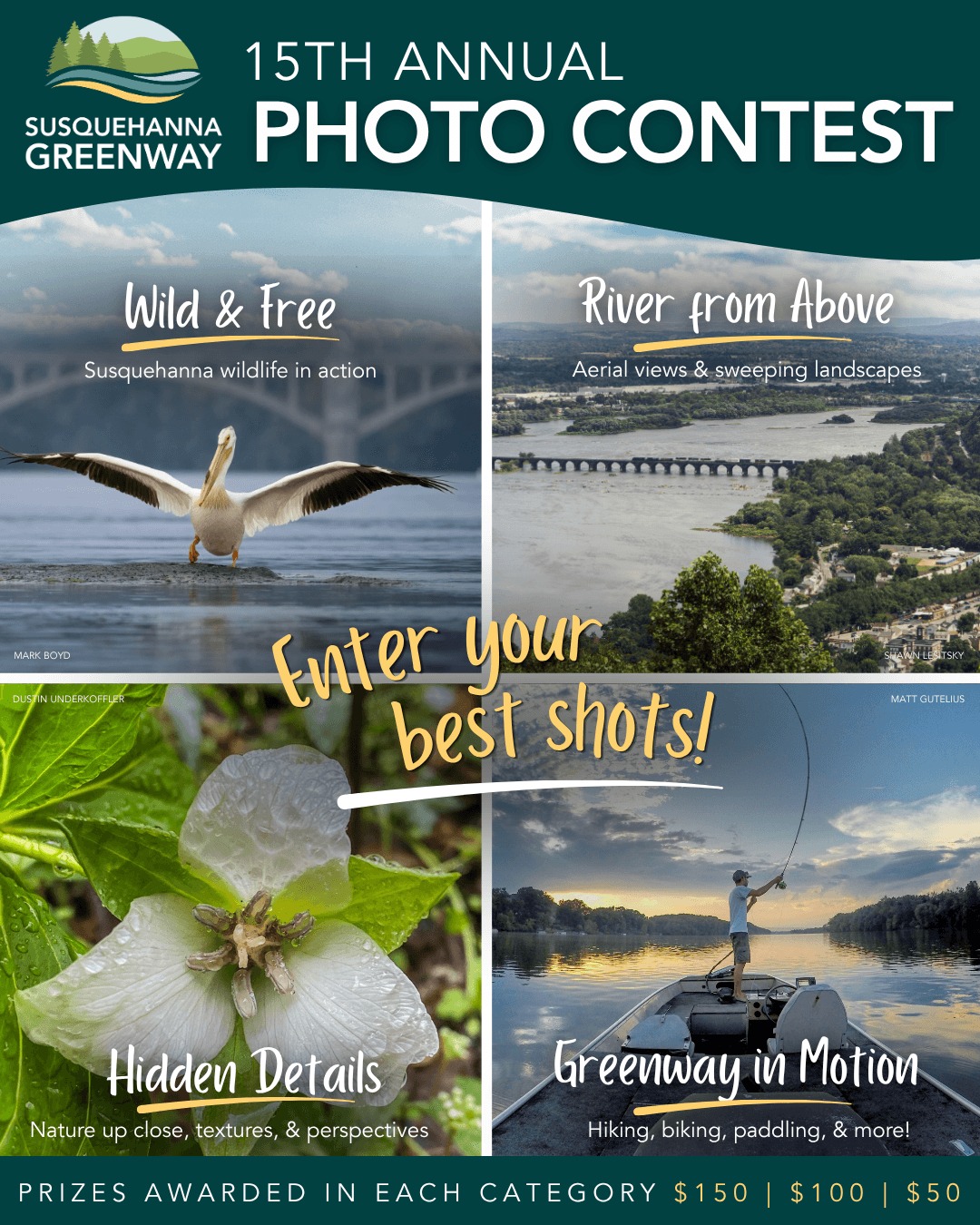 Susquehanna Greenway Partnership Facebook ad: Enter the Photo Contest - Enter by July 31