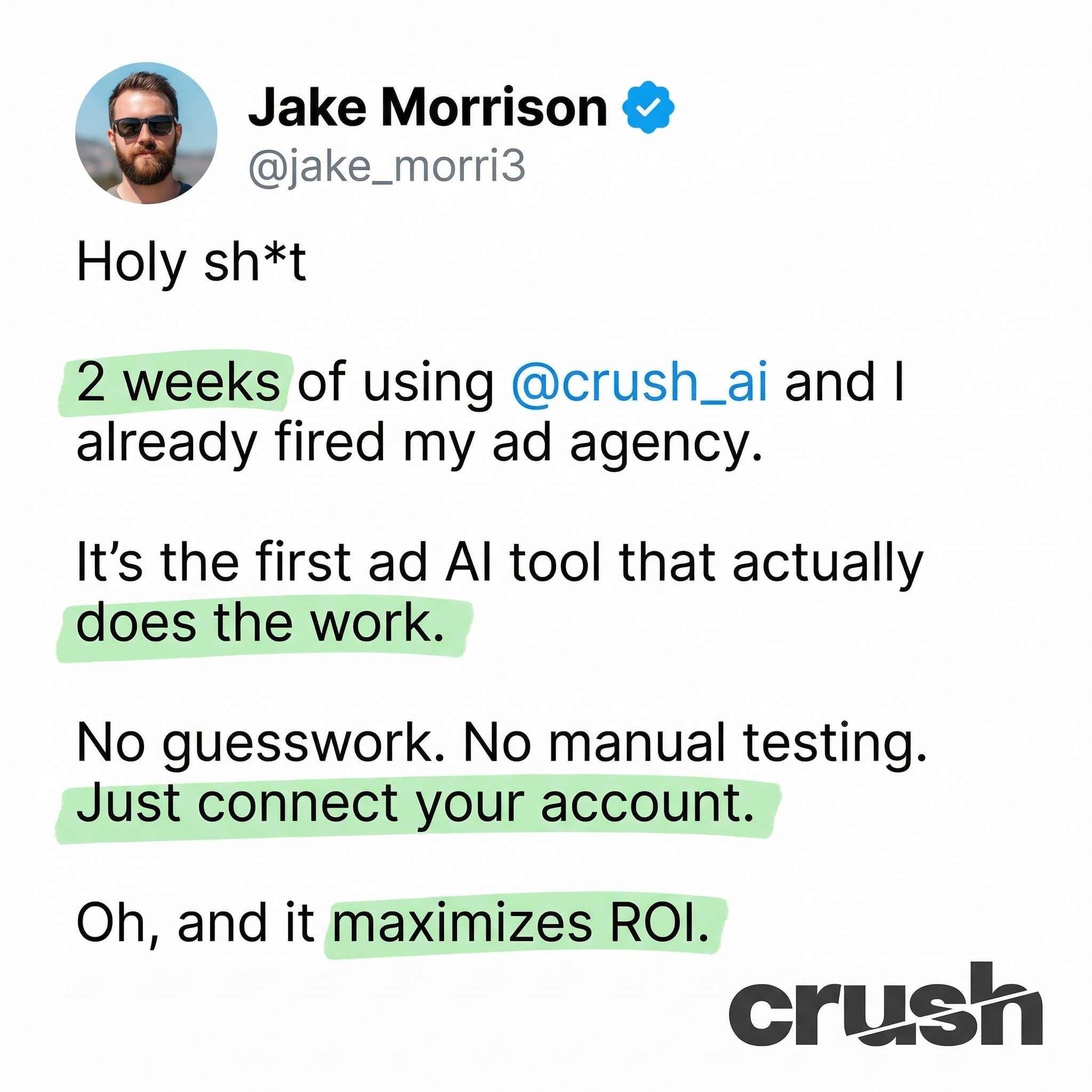 trycrush.ai Facebook ad