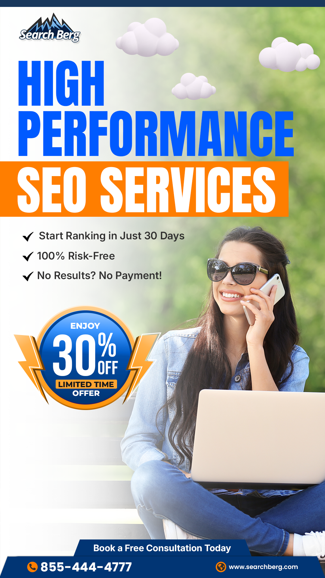 SearchBerg Marketing Facebook ad