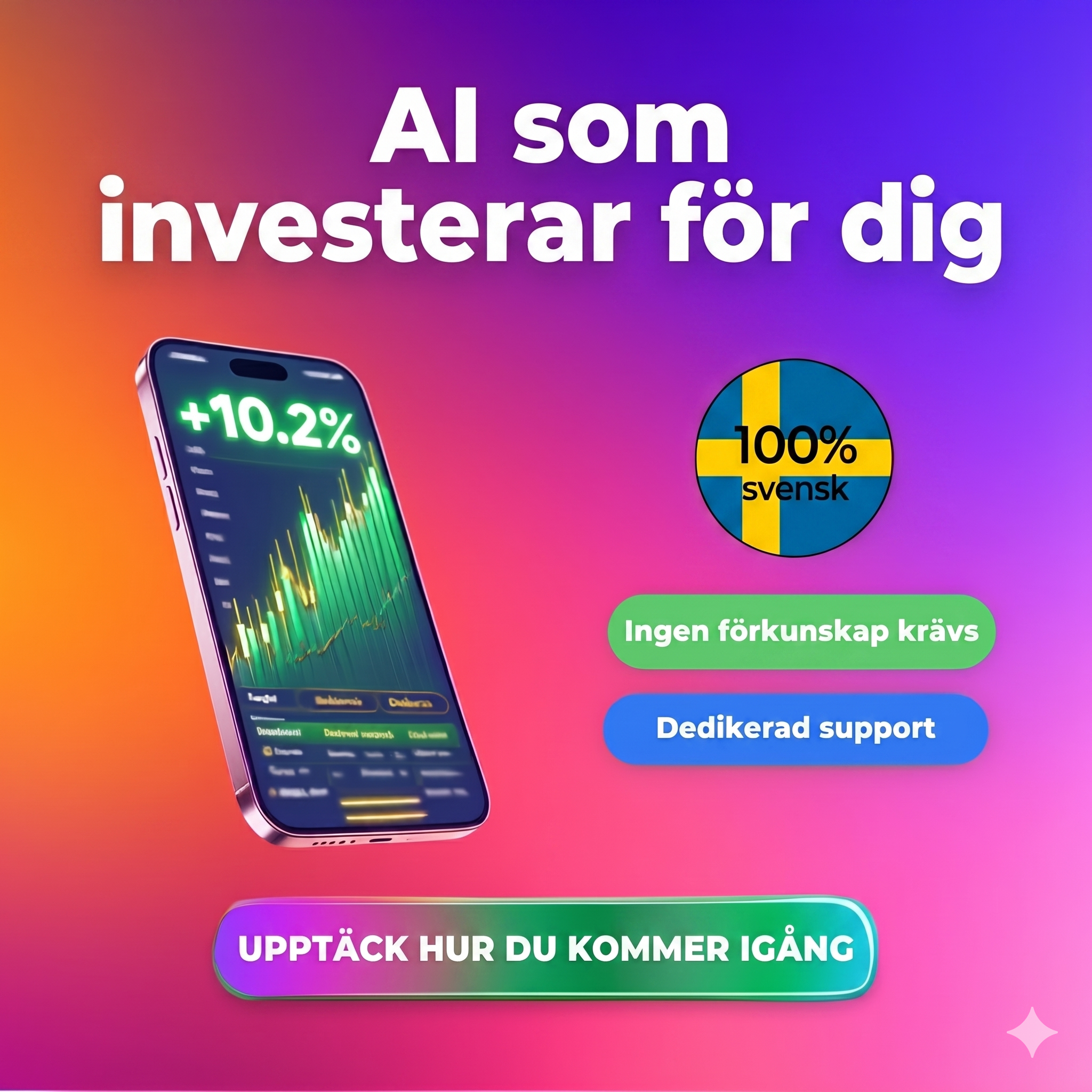 Viking AI Trade Avalanche Facebook ad: Trada Från din Mobil