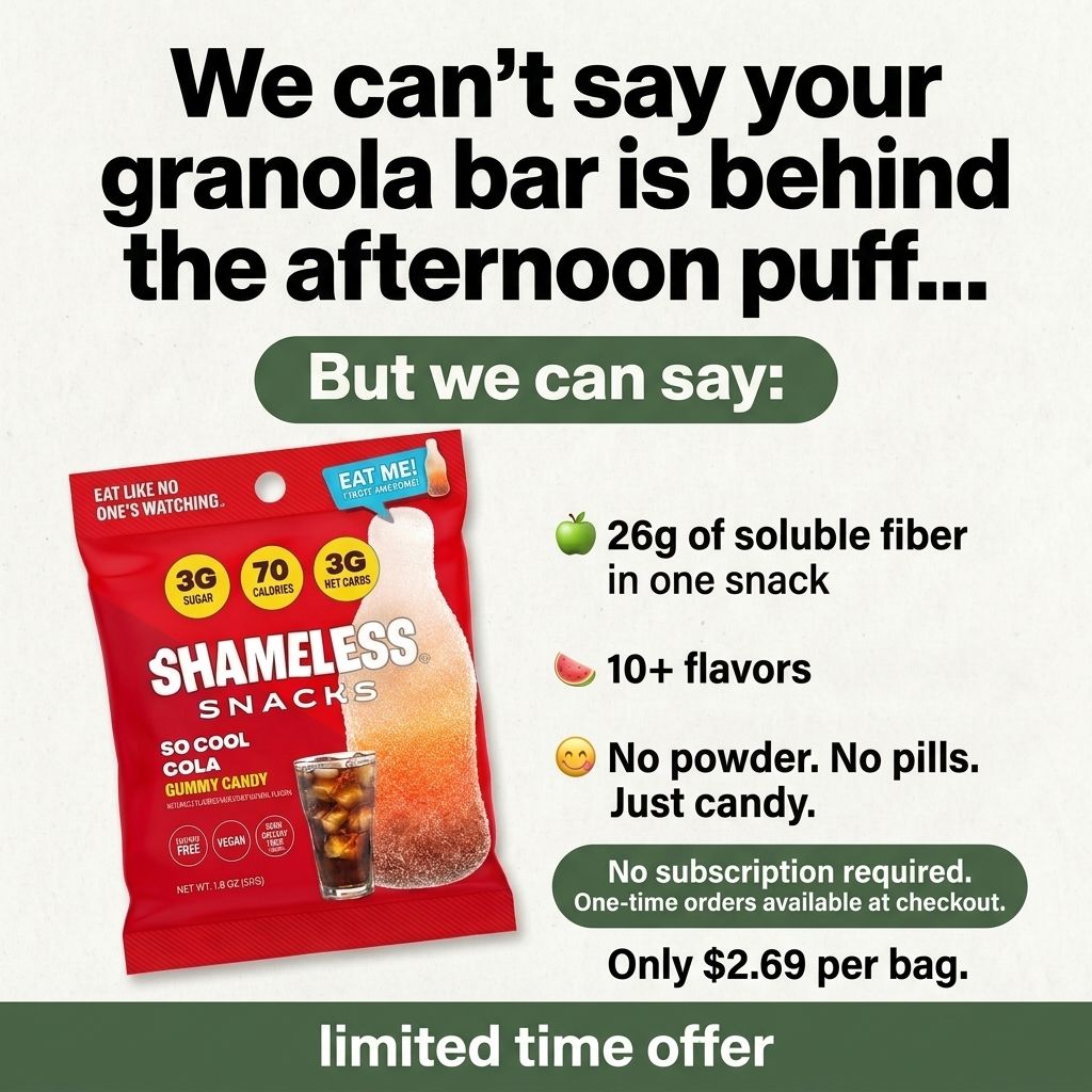 Shameless Snacks Facebook ad