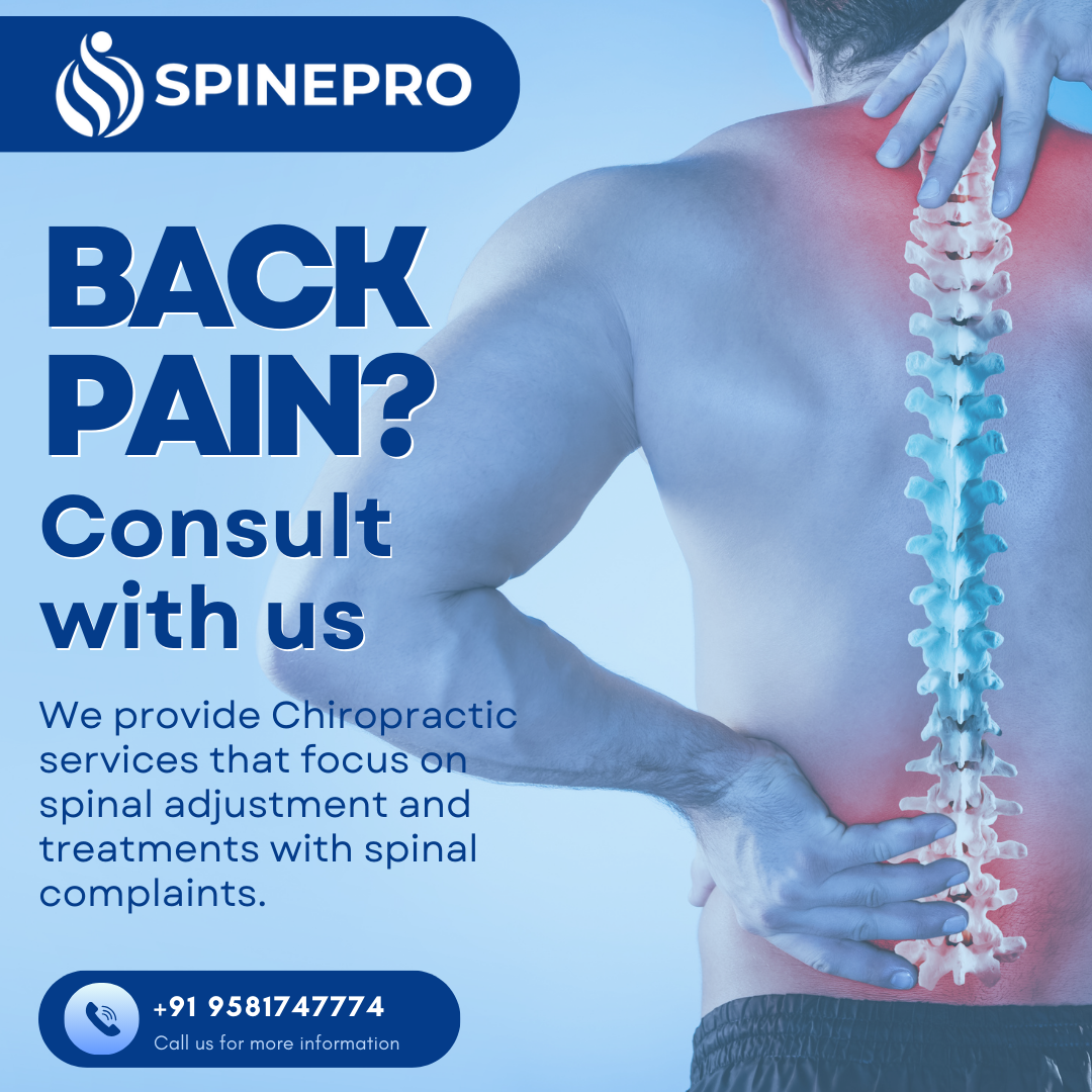 spine Pro Facebook ad: Complete physiotherapy for pain relief, rehab & recovery.