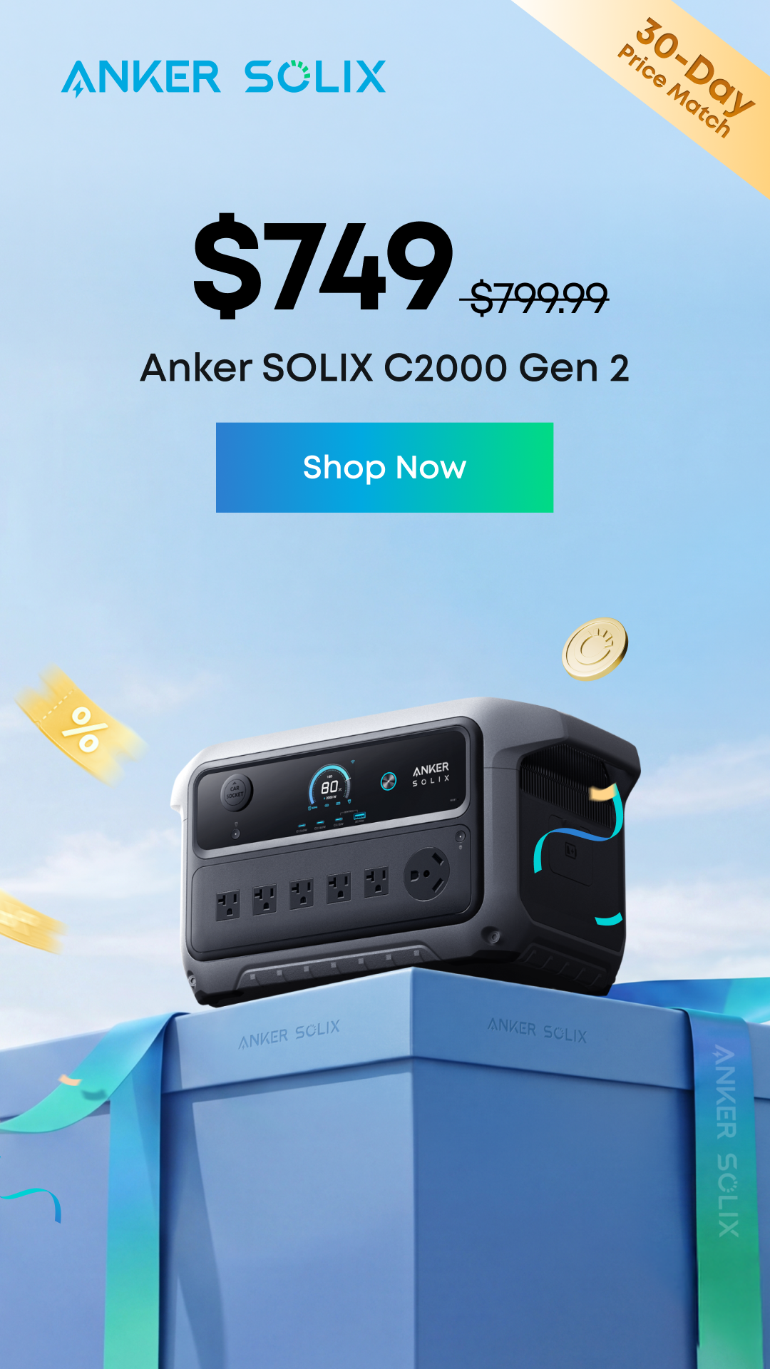 Anker SOLIX Facebook ad