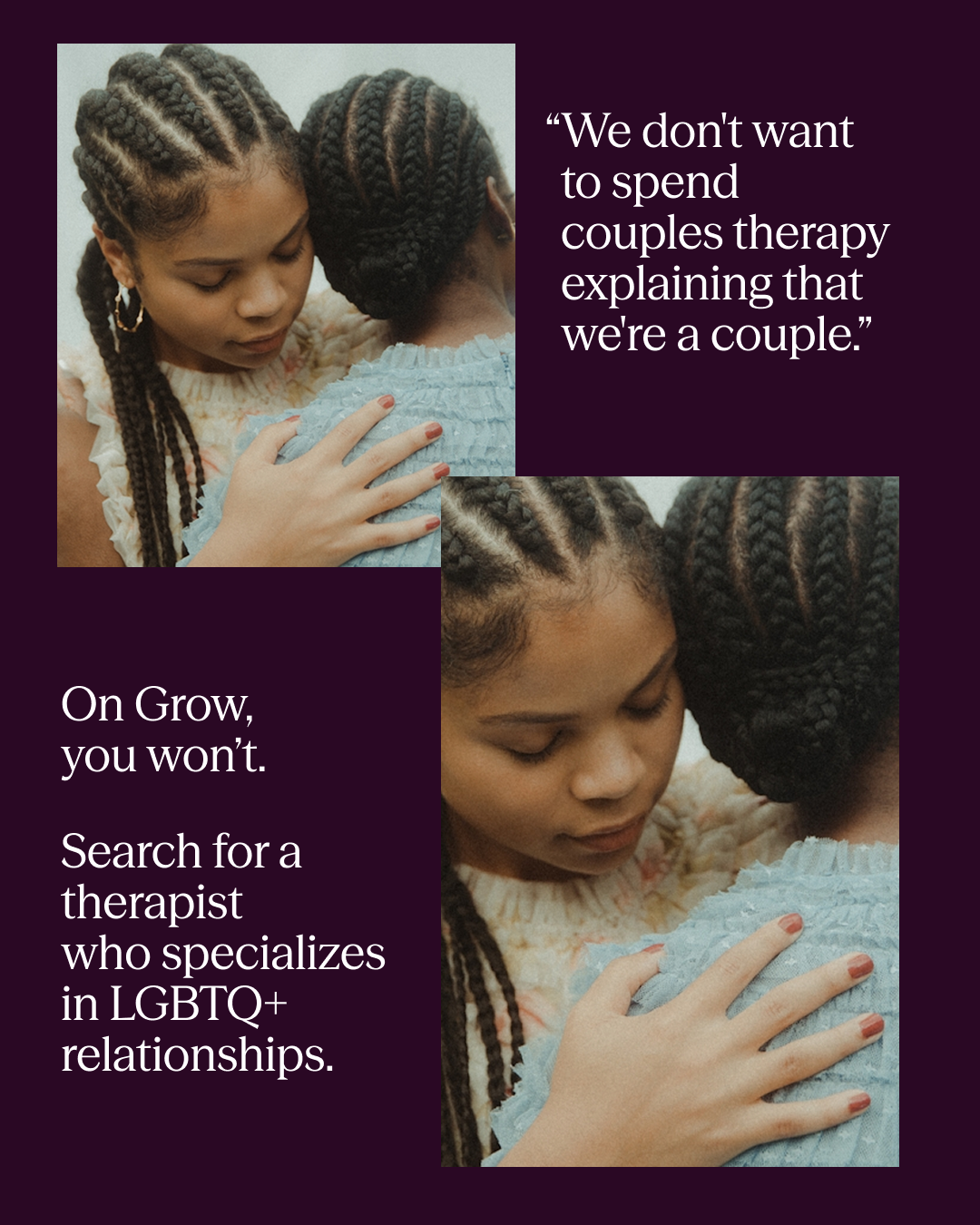 Grow Therapy Facebook ad