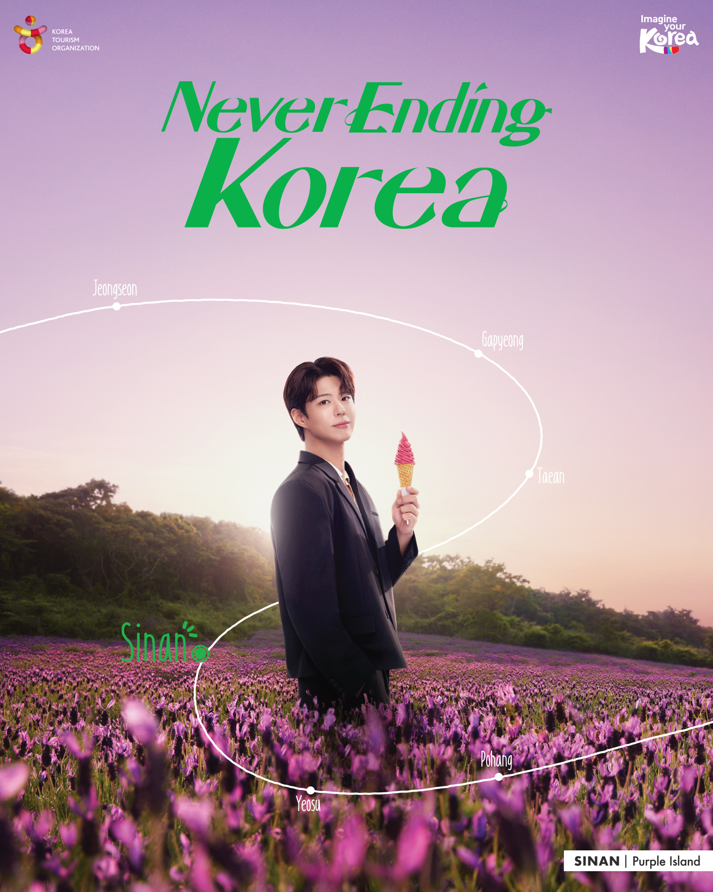 KTO IYK Facebook ad: A country of endless charm, Korea.