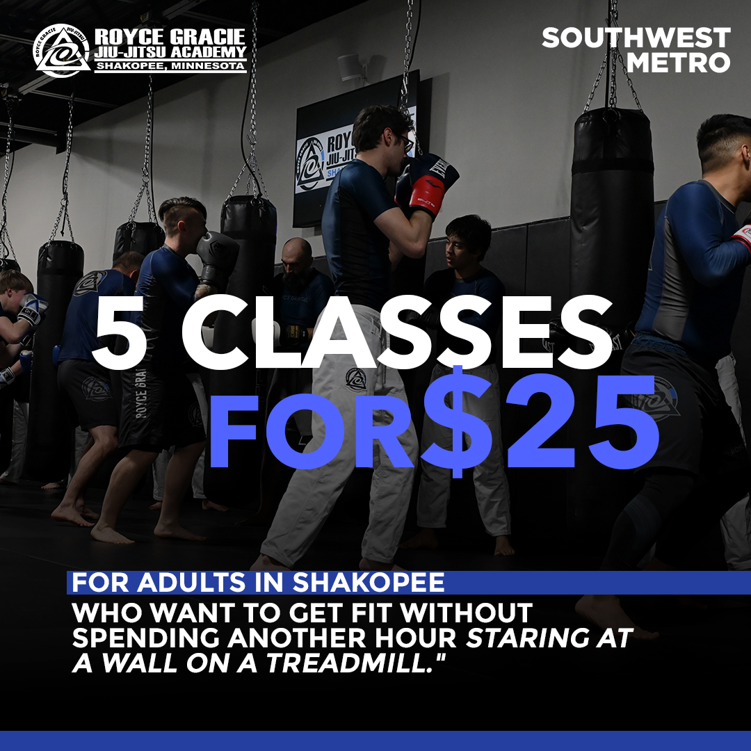 Royce Gracie Jiu Jitsu Academy Shakopee, MN Facebook ad: Start With 5 Classes
