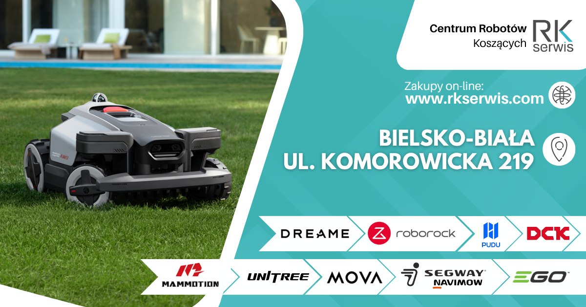 RKserwis - Roboty dla Domu, Firm i Przemysłu Facebook ad: Centrum Robotów Koszących
