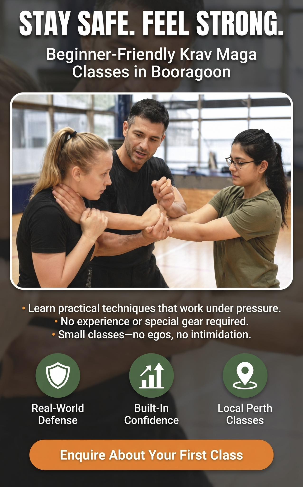 Shield Academy Facebook ad: NEW KRAV MAGA CLASSES STARTING