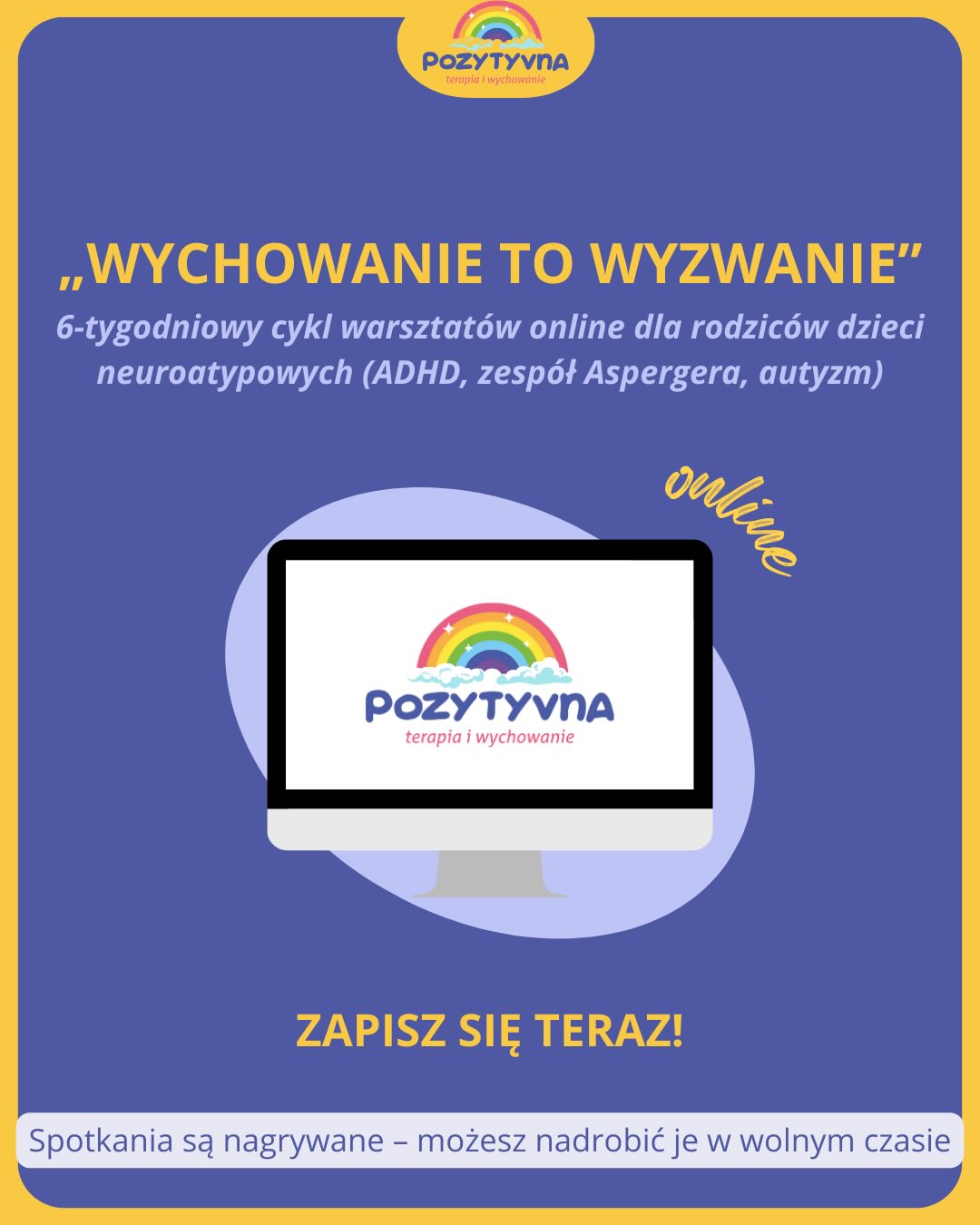 Adrianna Mycka Sobieraj - Pozytyvna terapia i wychowanie Facebook ad: Masz wrażenie, że wychowanie to czasem jazda bez…