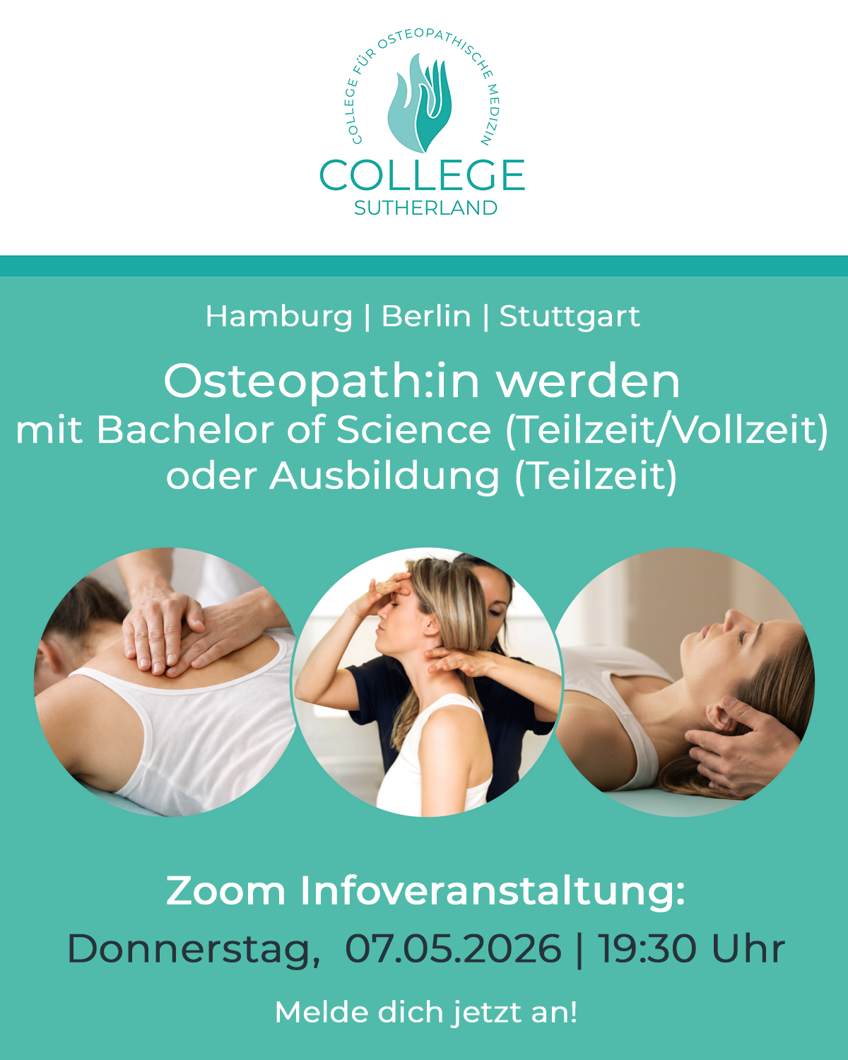 College Sutherland - Osteopathie Ausbildung Facebook ad