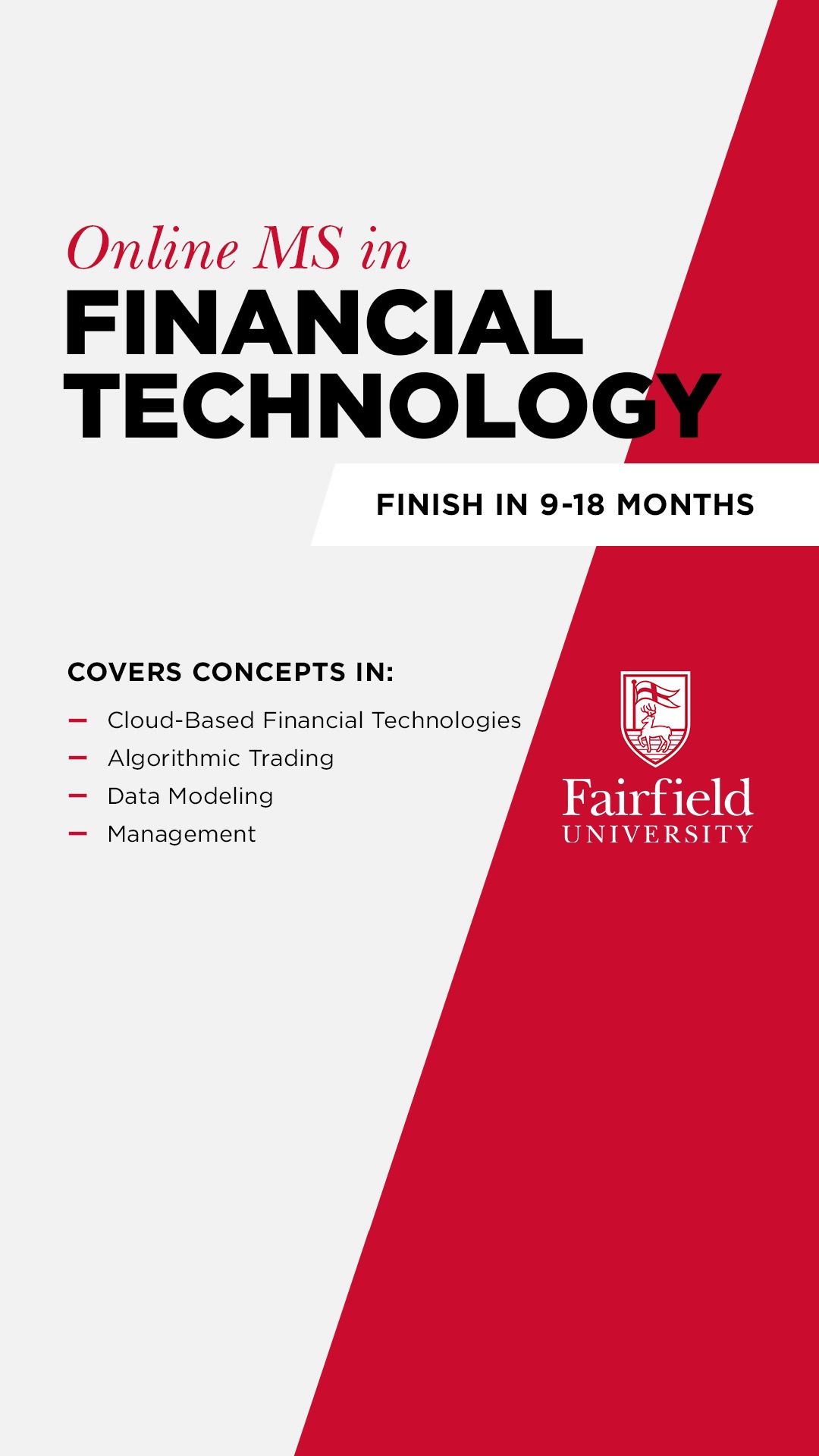 Fairfield University Charles F. Dolan School of Business Facebook ad