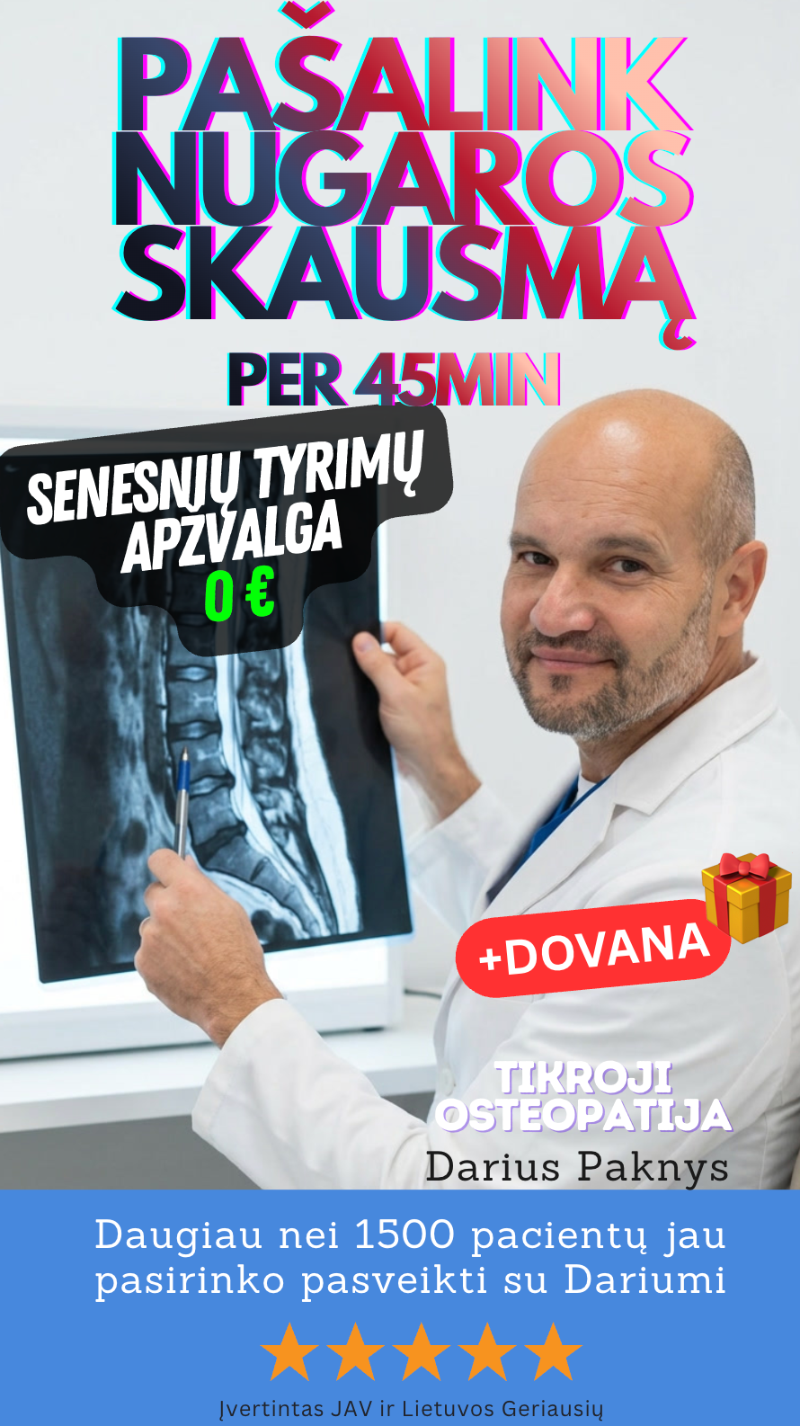 Sveikatingumo ir terapijos centras Facebook ad from Jul 22, 2026