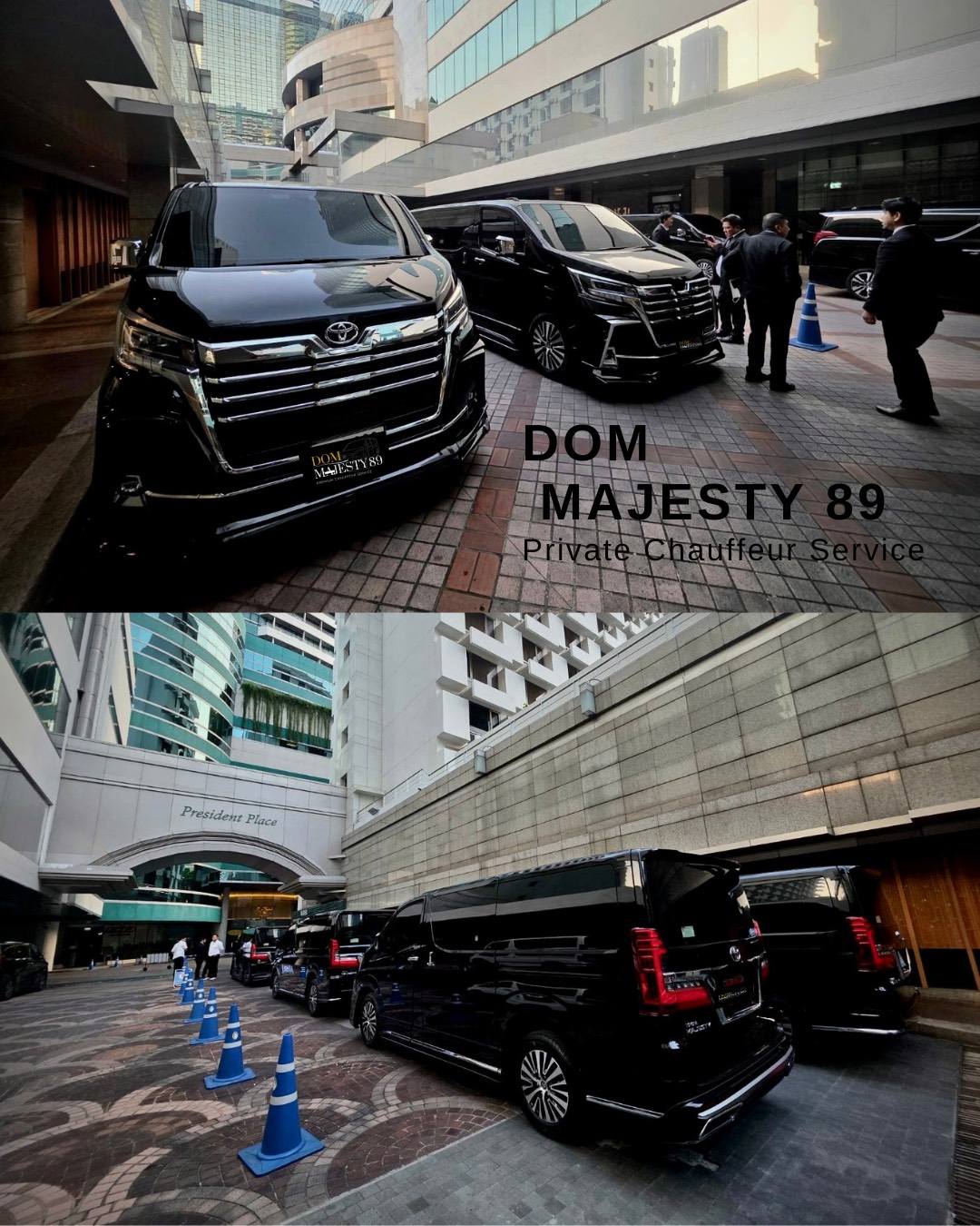รถเช่าพร้อมคนขับ รถเช่า VIP by DOM Majesty 89 car rental Facebook ad: Dom Majesty 89