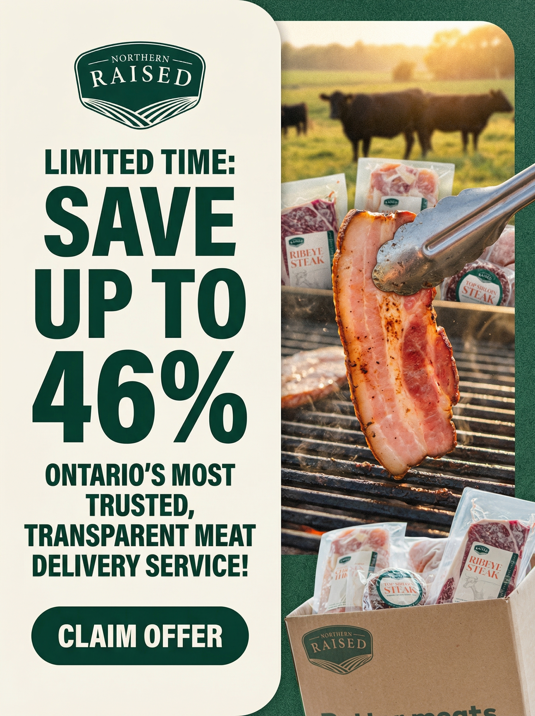 Northern Raised Facebook ad