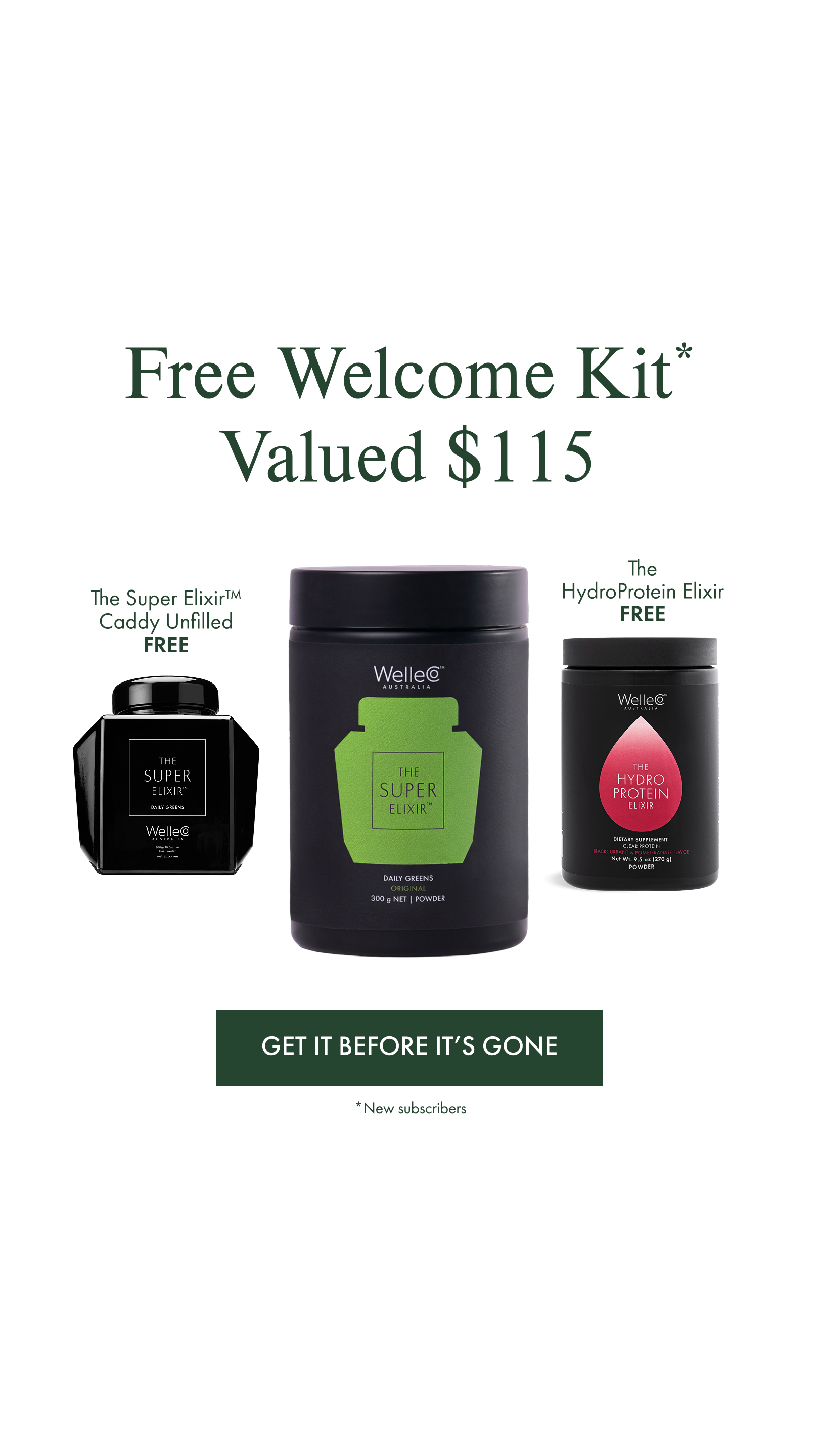 WelleCo Facebook ad
