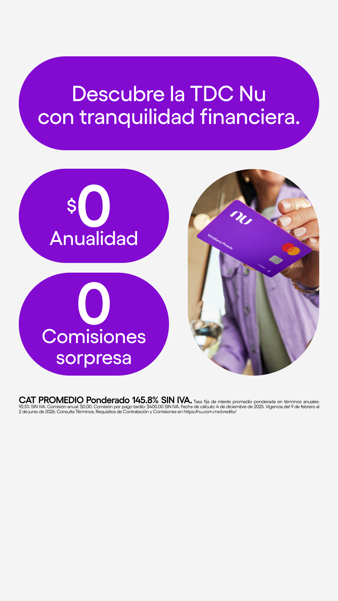 Nu México Facebook ad