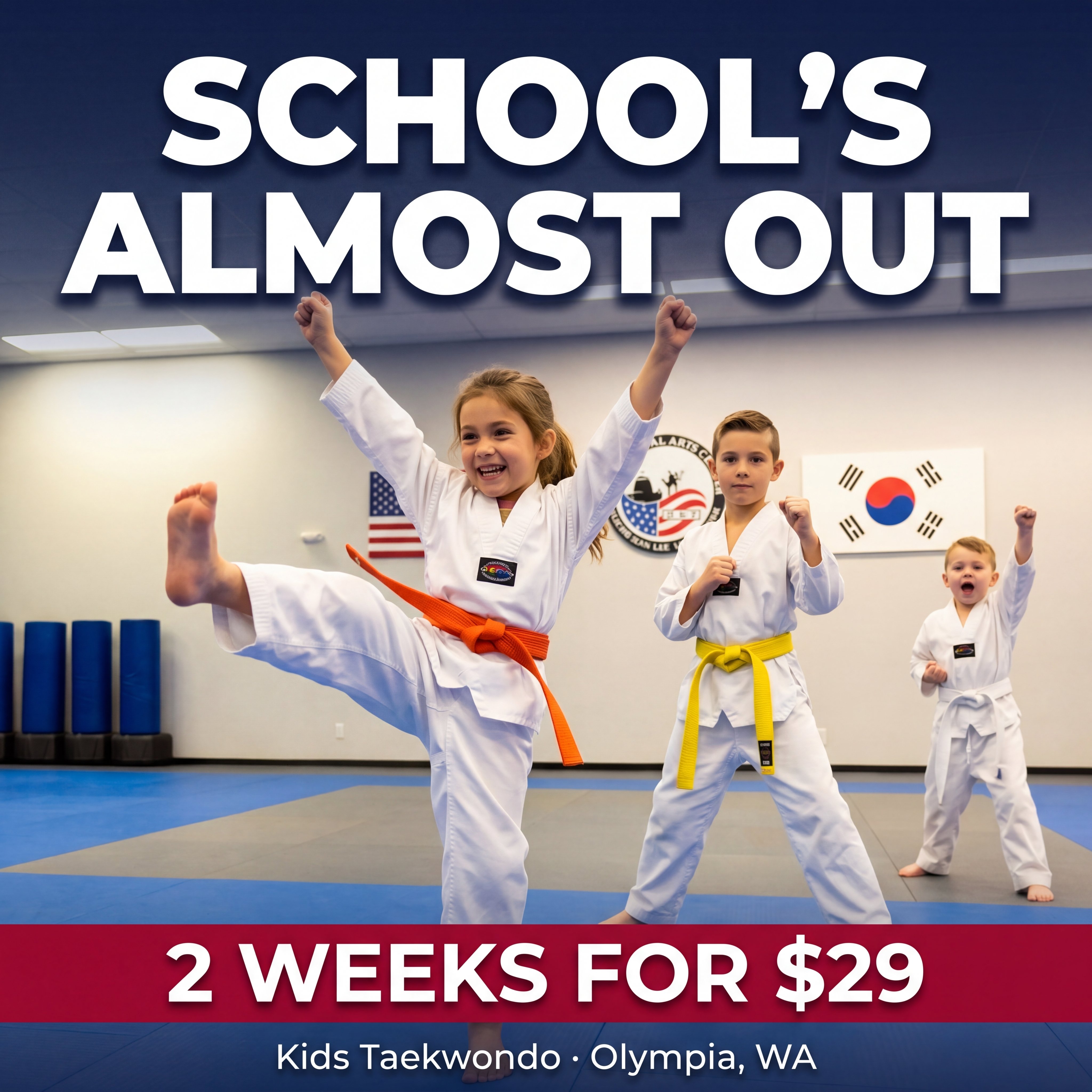 U.S. Martial Arts Center Facebook ad: Is Your Child Ready for an Amazing Summer?