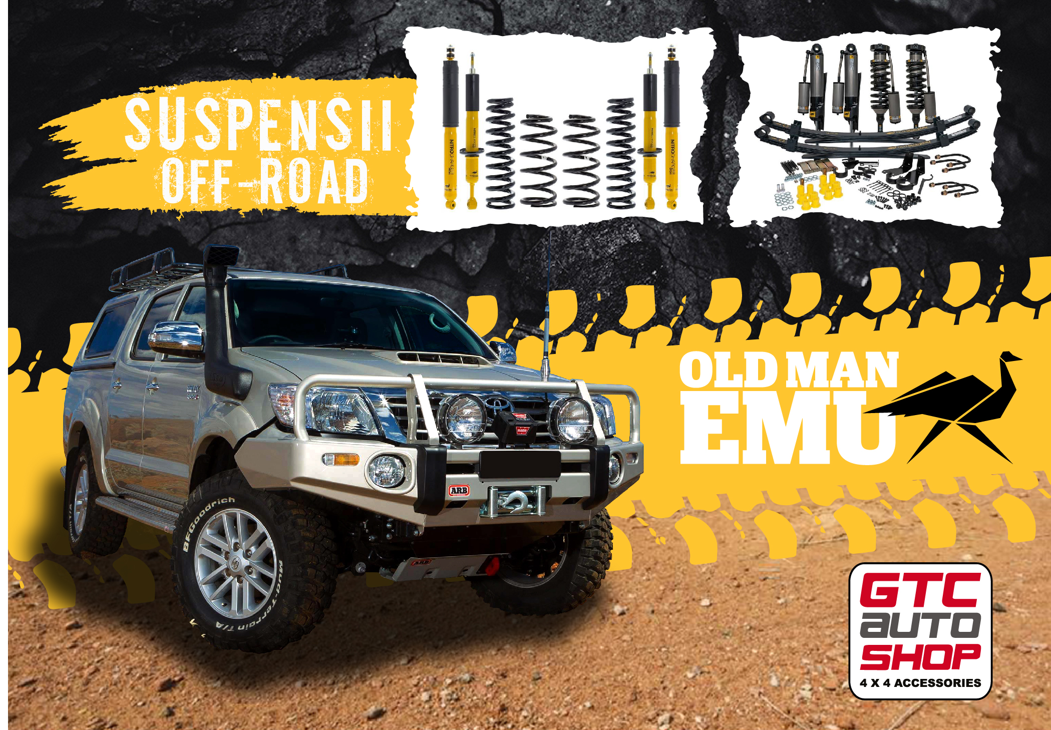 GTC Auto 4x4 Shop & Service Facebook ad: Suspensii 4x4 OldManEmu