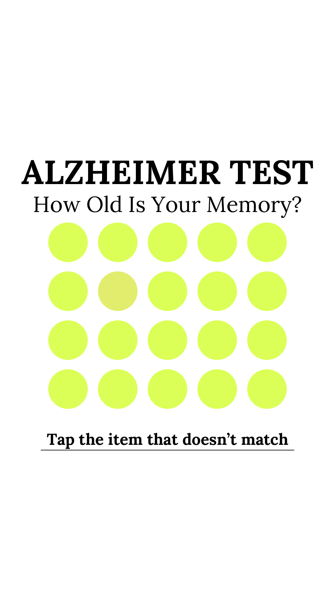 Brain Health Check Facebook ad