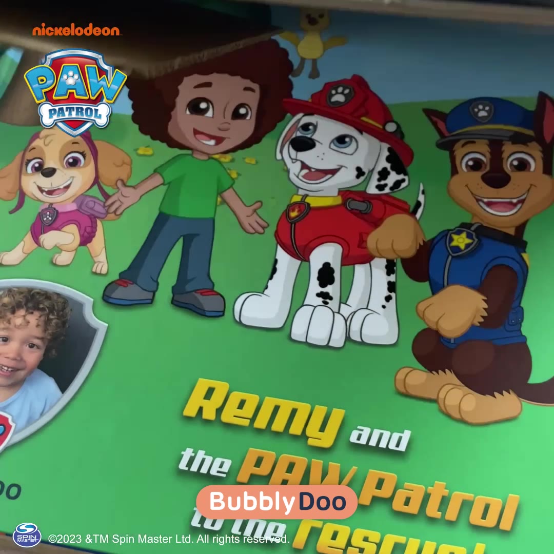 BubblyDoo Books Facebook ad: Do you also have a Paw Patrol fan at home?