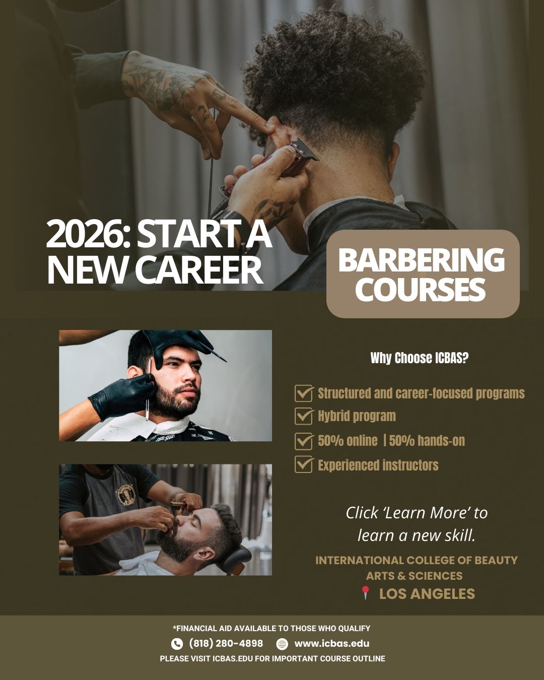 International College of Beauty Arts and Sciences Facebook ad