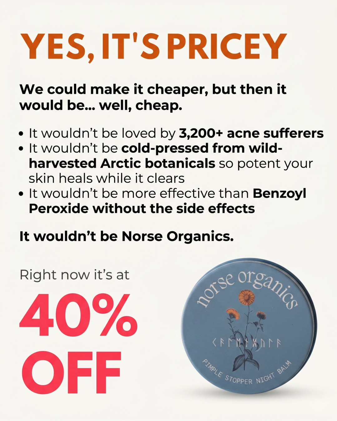 Norse Organics Facebook ad