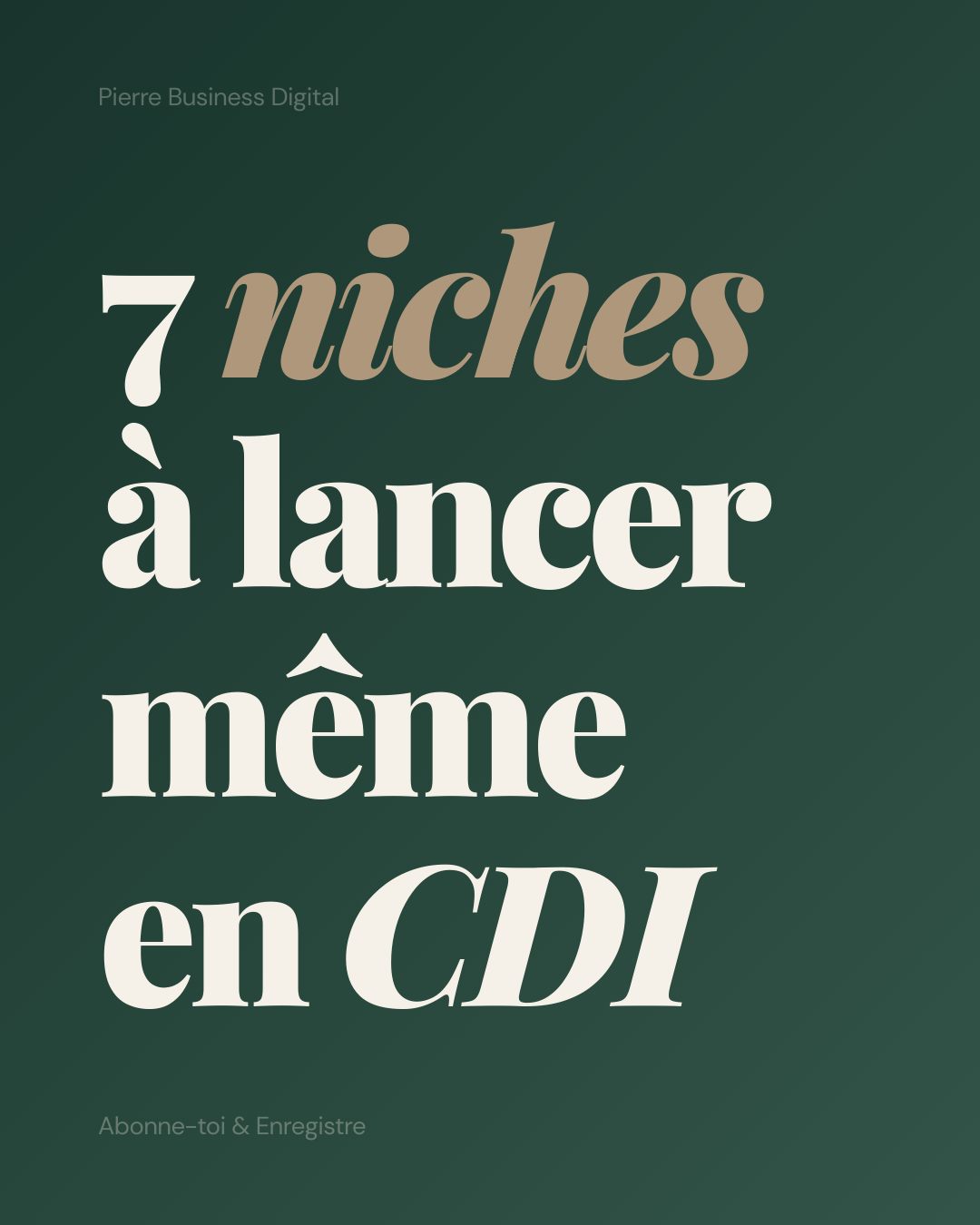 pierre_business_digital Facebook ad: Tu n'as pas besoin de quitter ton CDI…