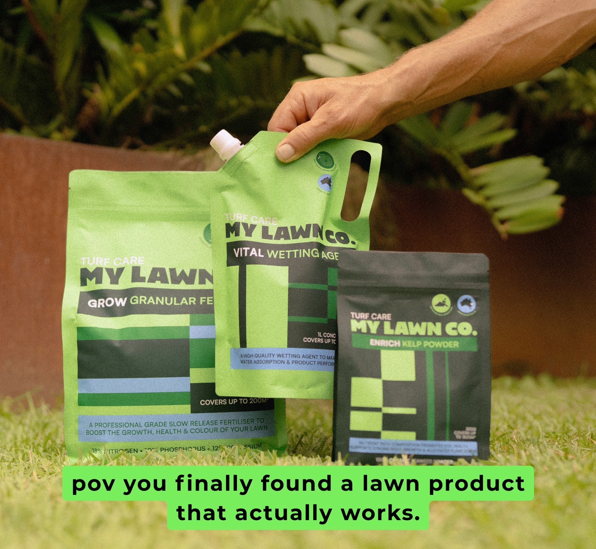 My Lawn Co. Facebook ad: Healthy Soil. Better Lawn.