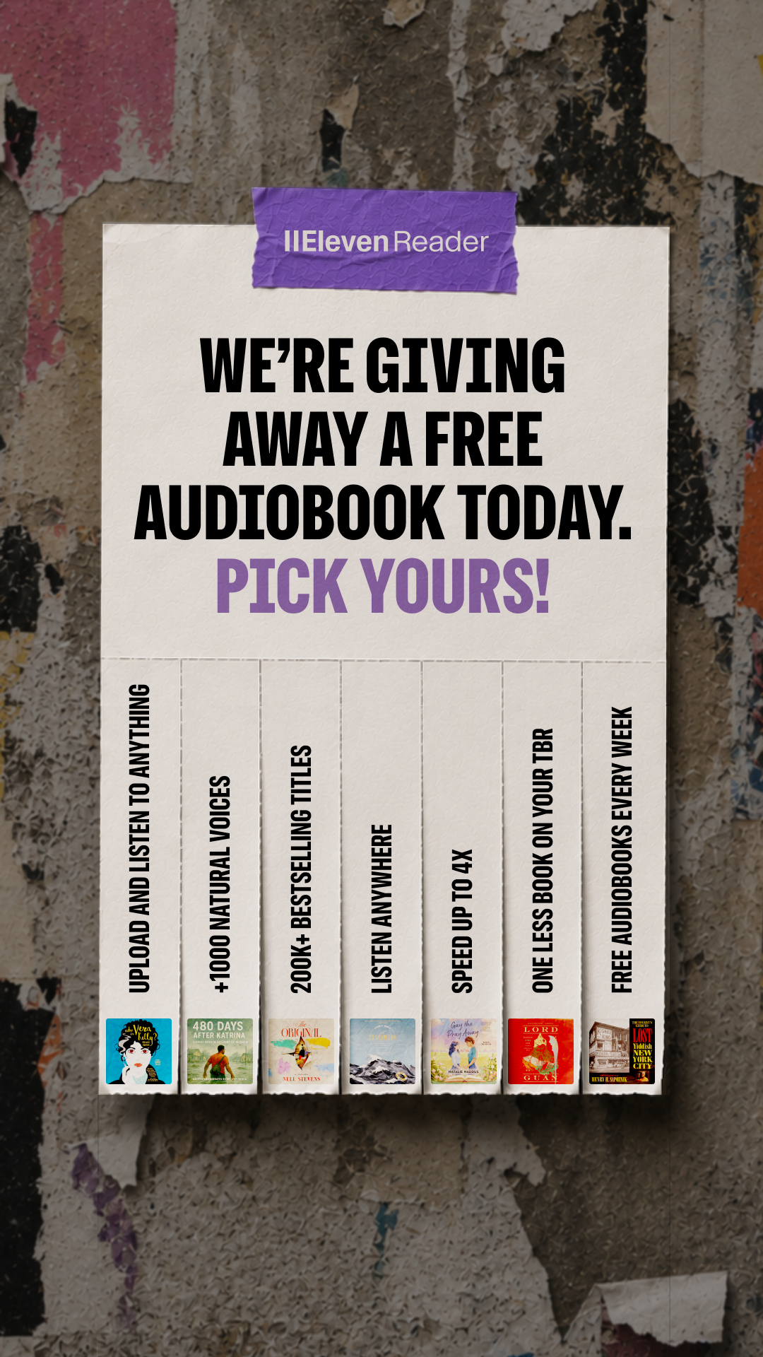 ElevenReader Facebook ad: Download Free | 4,000,000+ Downloads | Apple's App of the…