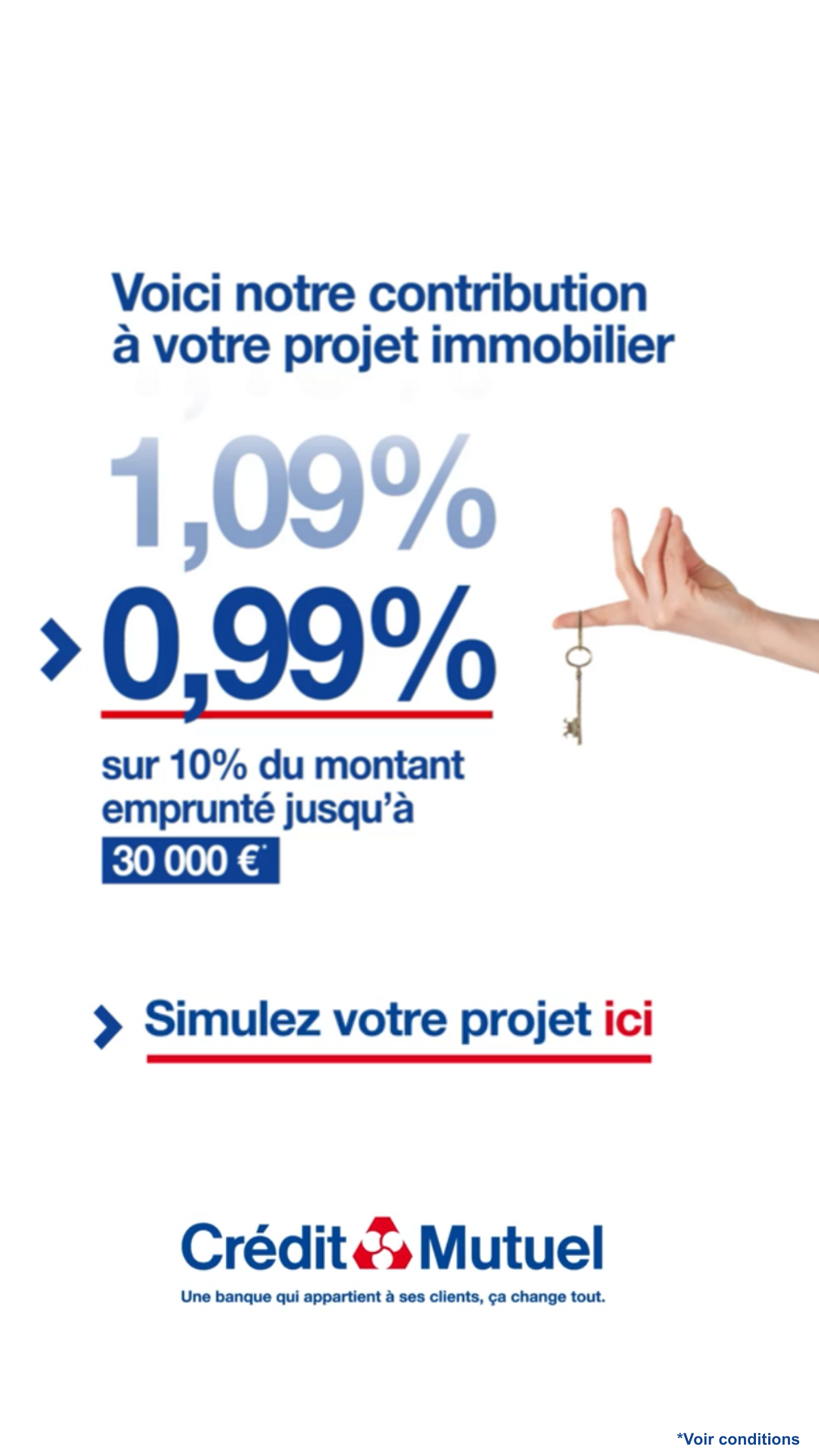 Crédit Mutuel Facebook ad